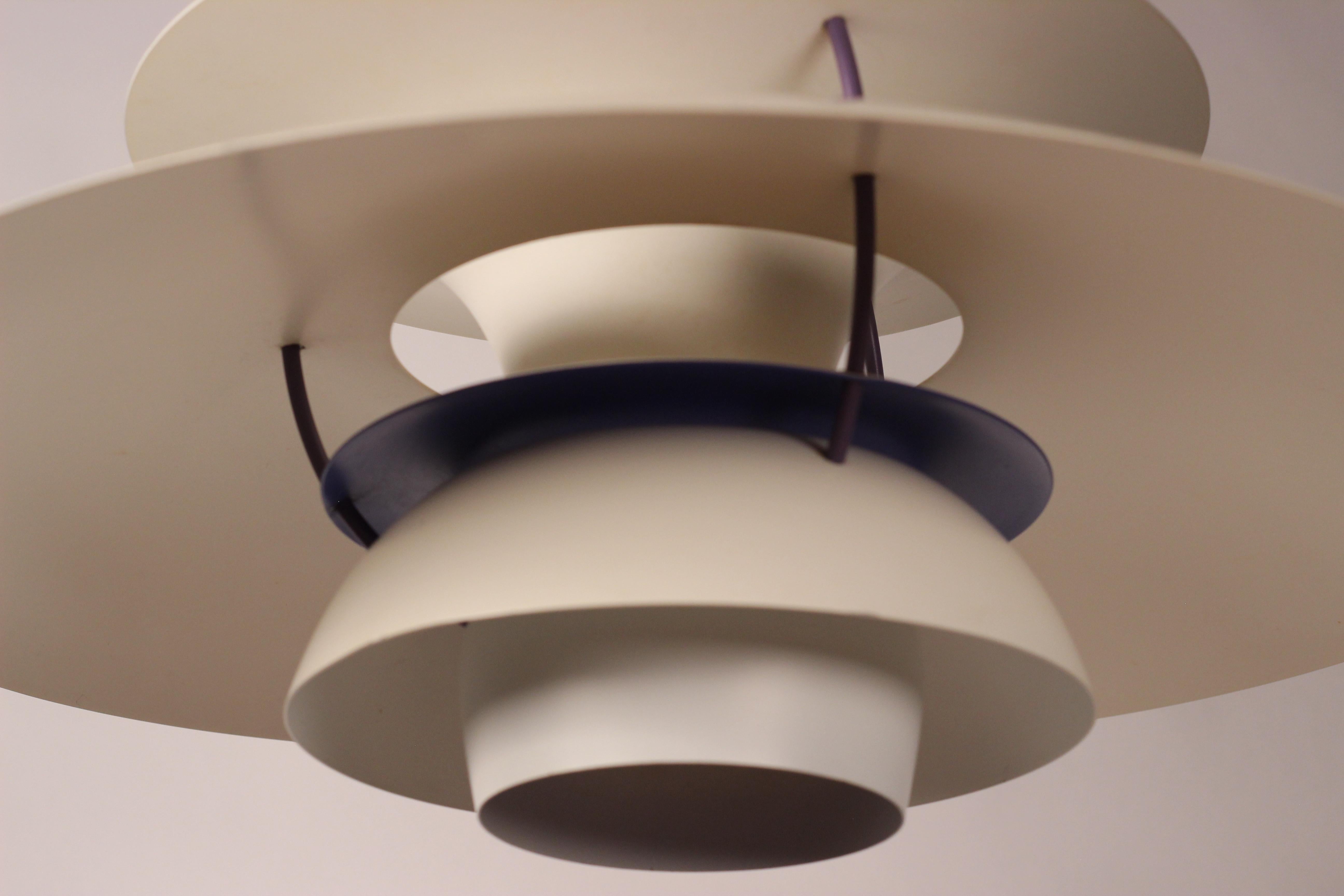 Spun Mid-Century Modern PH5 Classic Pendant Light Designed by Poul Henningsen, 1960’s