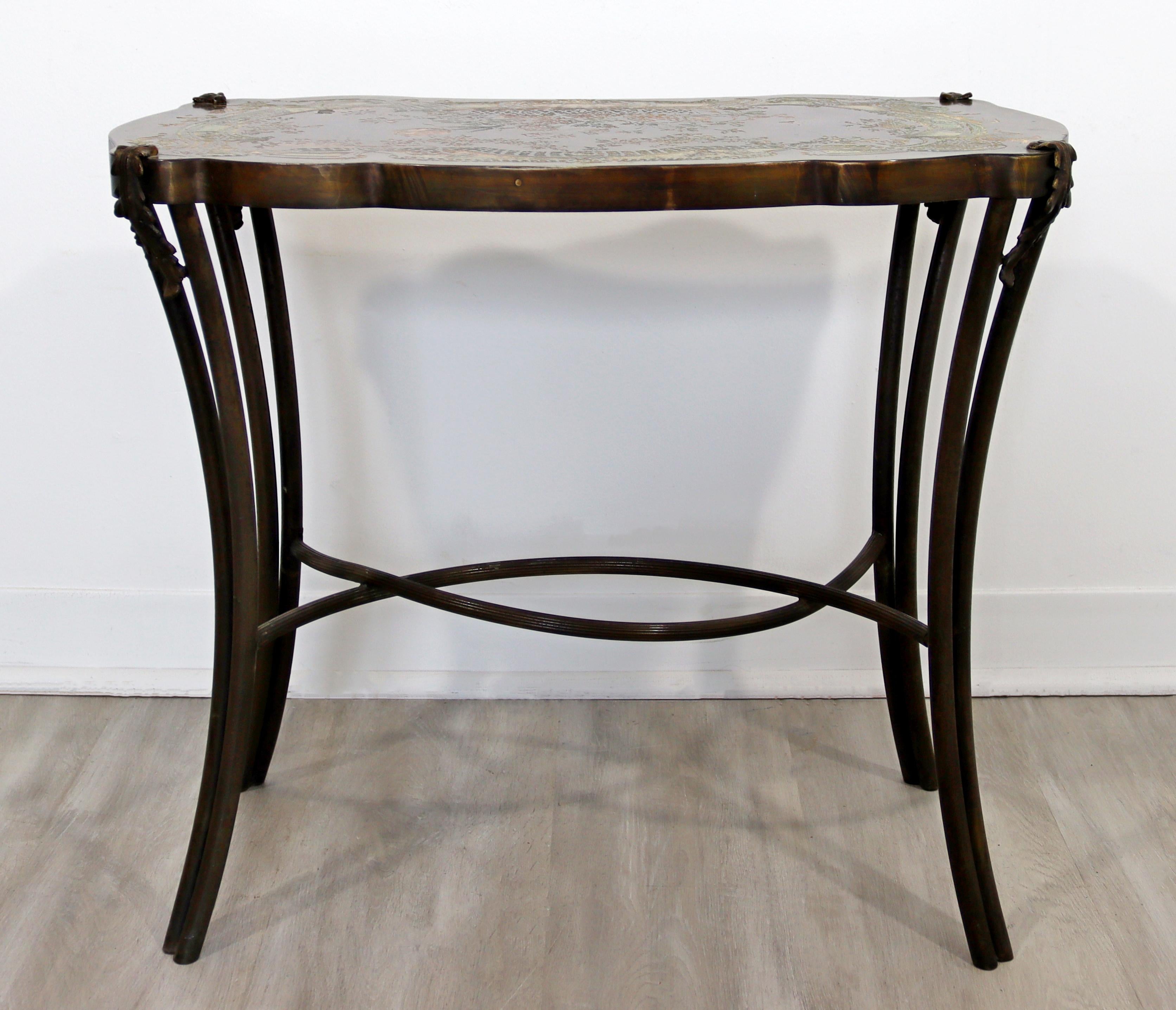 Mid-Century Modern Philip & Kelvin Laverne Acid Etched Occasional Table Madame 4