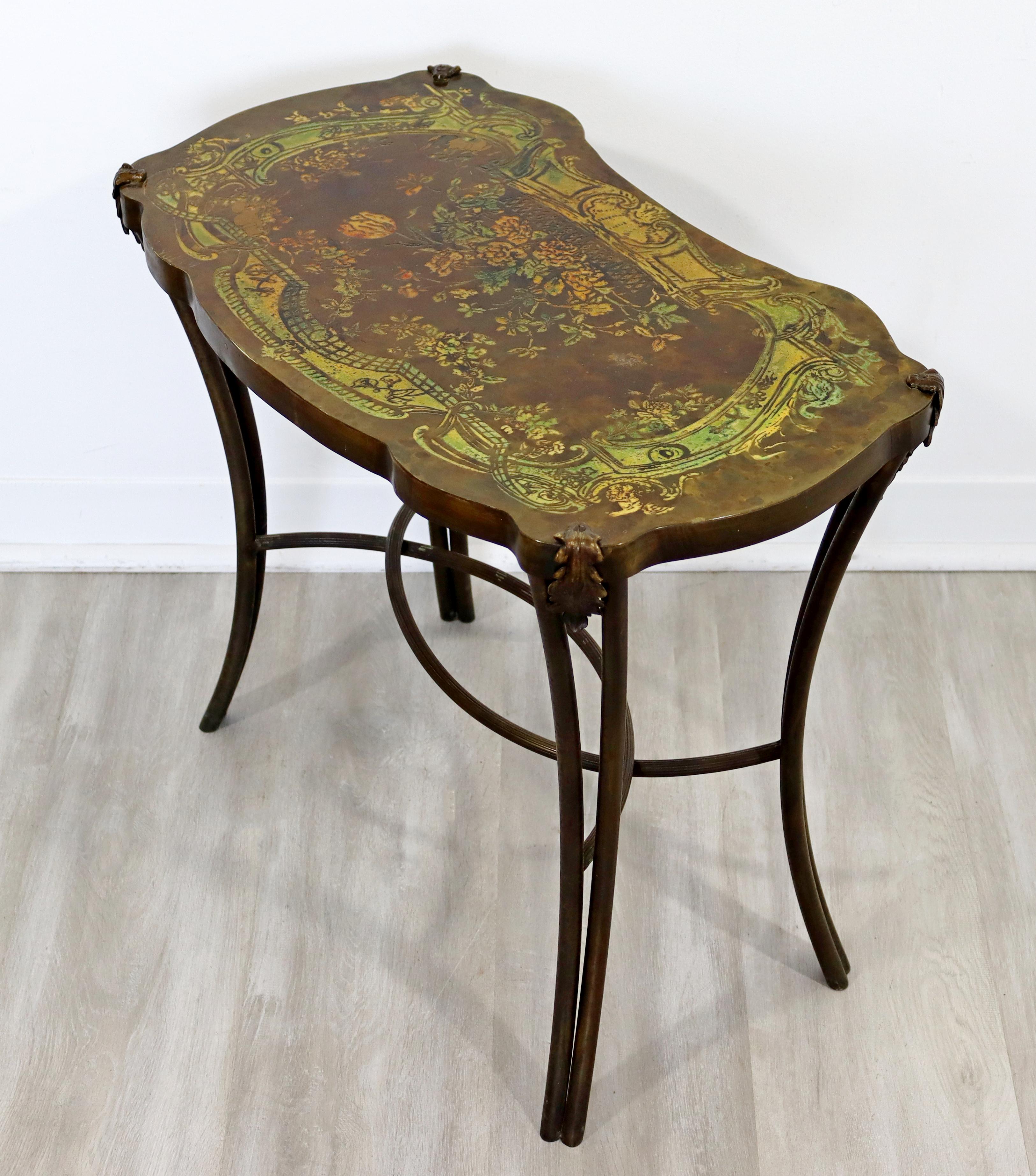 Mid-Century Modern Philip & Kelvin Laverne Acid Etched Occasional Table Madame 5