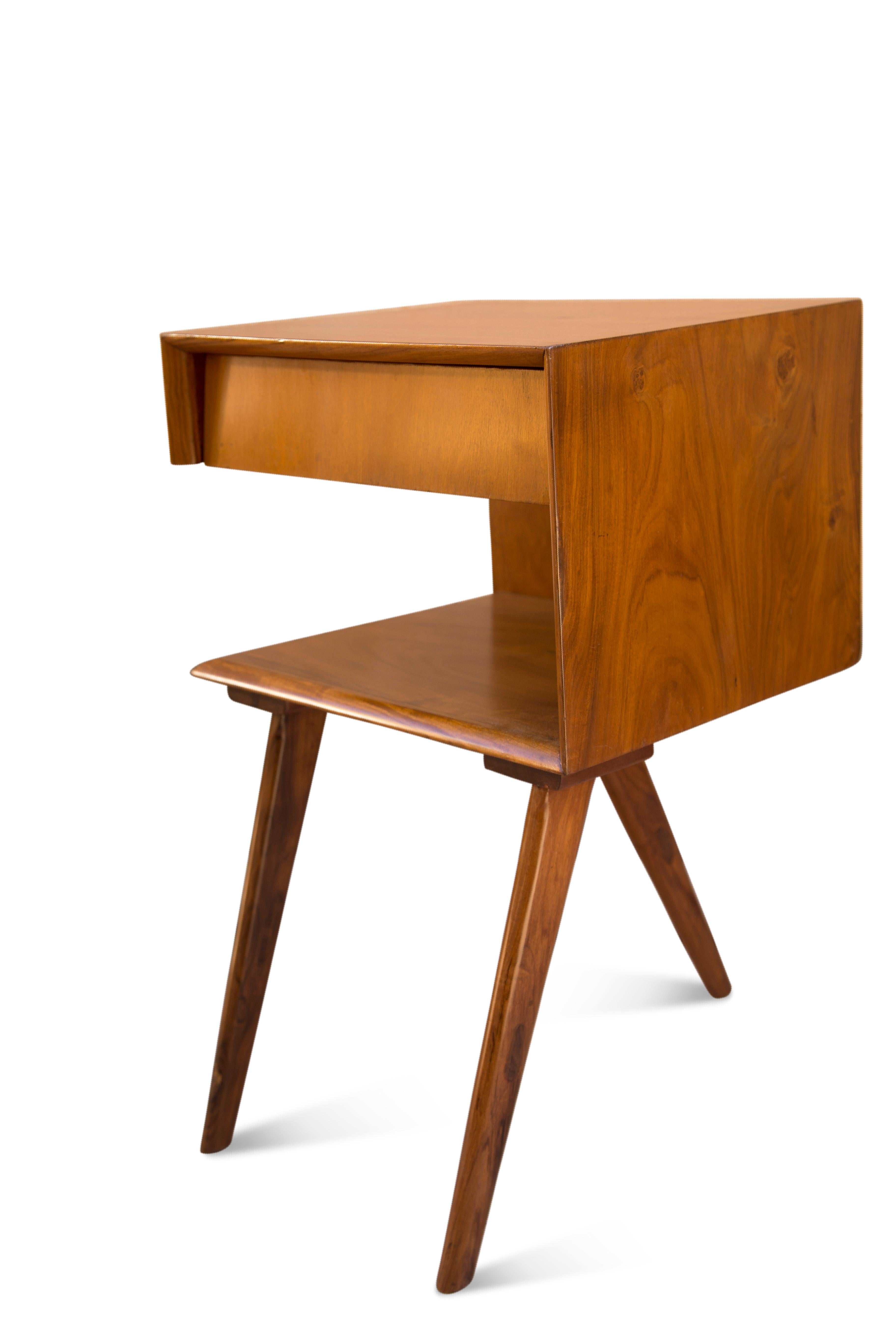 Mid-Century Modern Corner Table in Caviuna Hardwood, 1950s 1