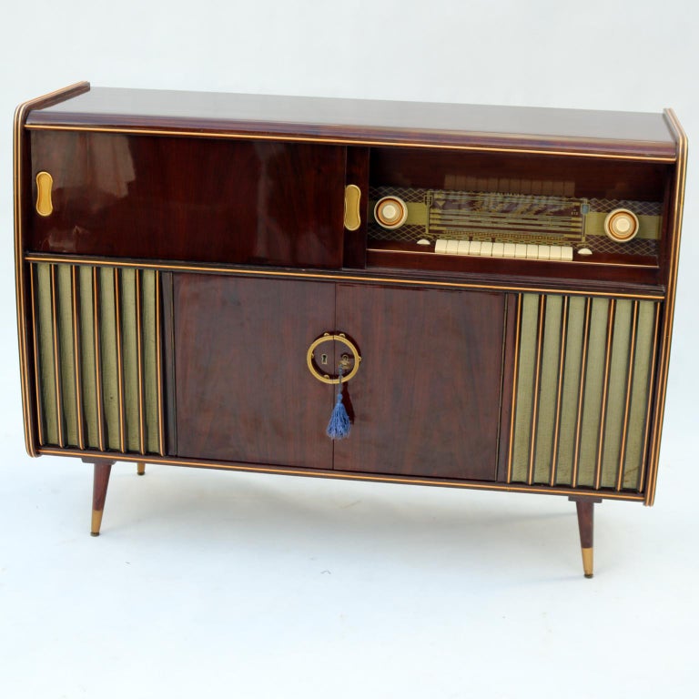 Mid Century Modern Phonograph Stereo Console And Bar Cabinet 1950s At 1stdibs Mid Century Modern Phonograph Stereo, Mid Century Modern Audio Cabinet
