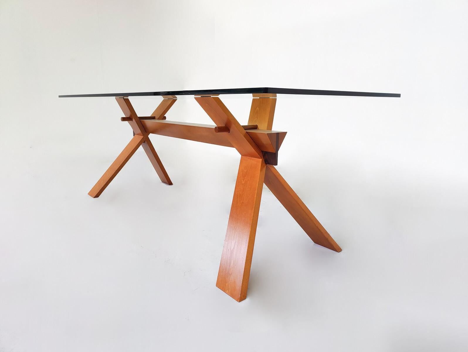 Mid-Century Modern Piana Dining Table by Alfredo Simonit and Giorgio Del Piero  In Good Condition In Brussels, BE