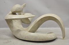 Mid-Century Modern Picasso Style Figural Female Sculptural Coffee Table Base