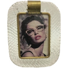 Mid-Century Modern Picture Frame by Venini, circa 1970