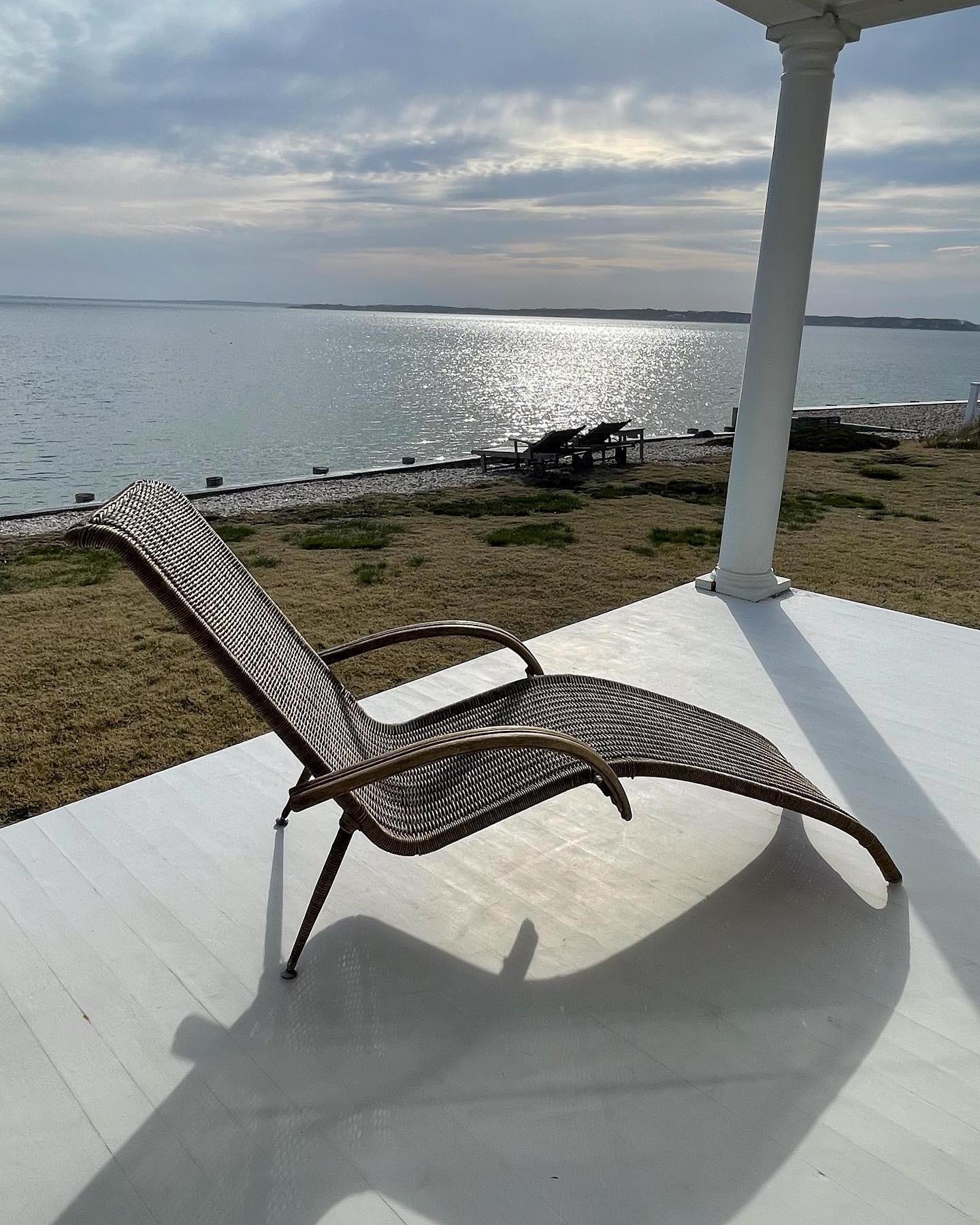 Mid Century Modern Pier 1 Wicker und Rattan Chaise Lounge im Angebot 3