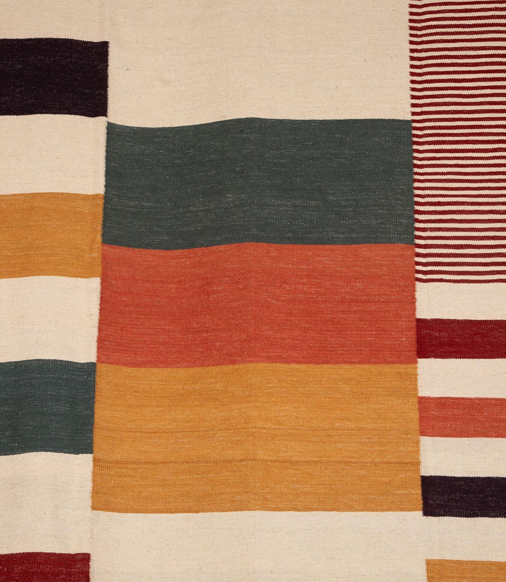 Mid-Century moderno Mid-Century Modern Piet Mondrian Kilim in vendita
