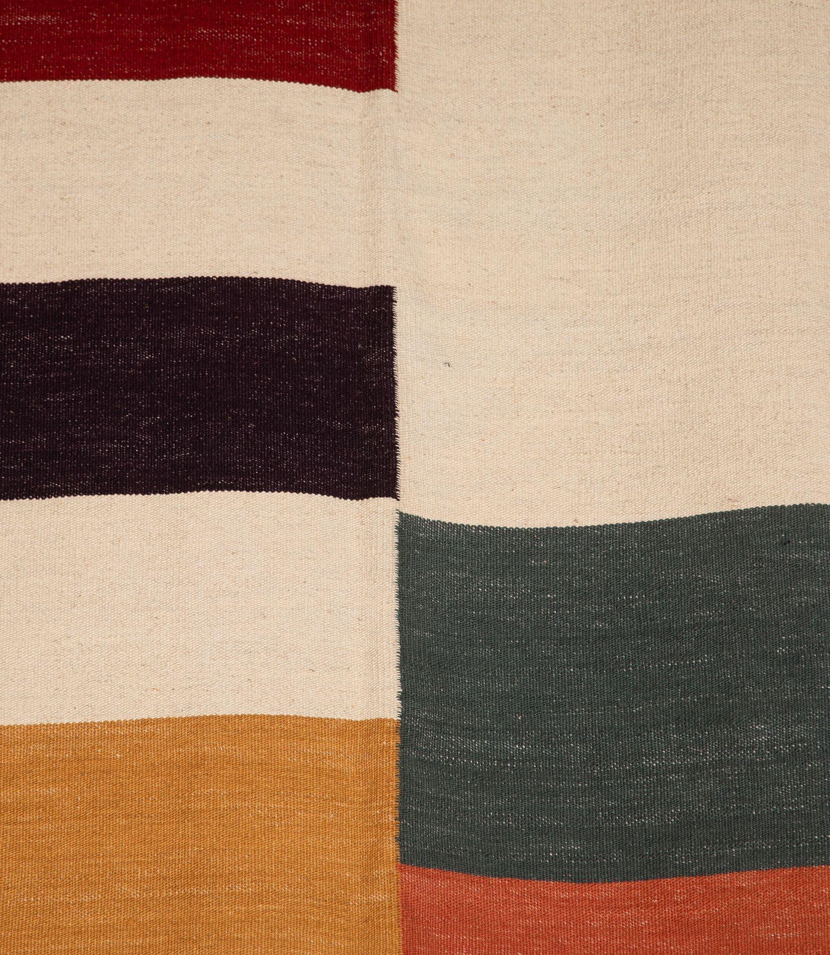 Lana Mid-Century Modern Piet Mondrian Kilim in vendita