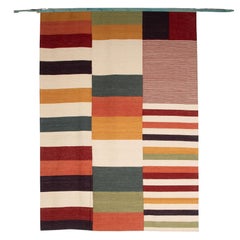 Mid-Century Modern Piet Mondrian Kilim