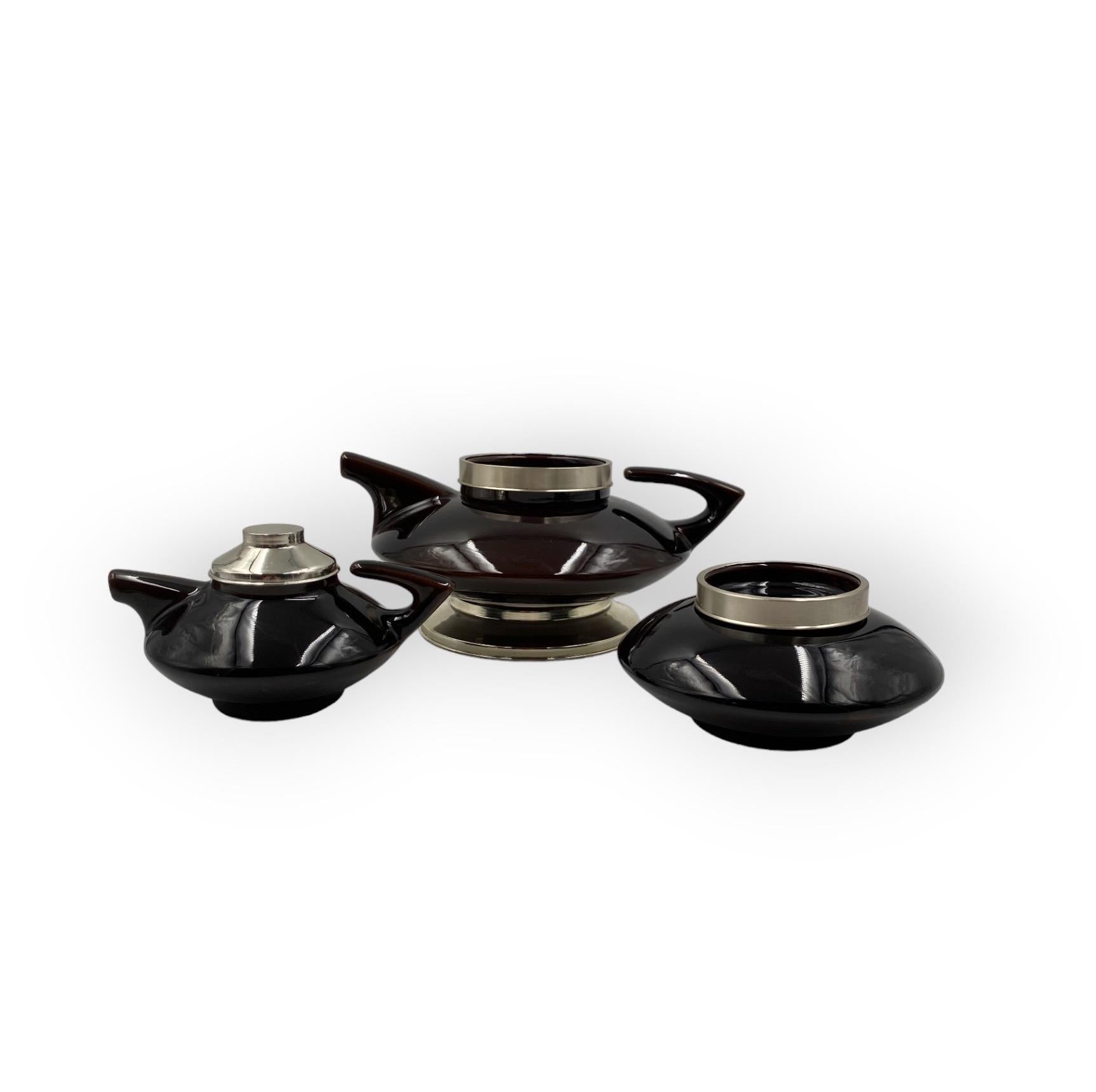 Mid-century modern piled up Tea set, SC3 Italy 1970s For Sale 5