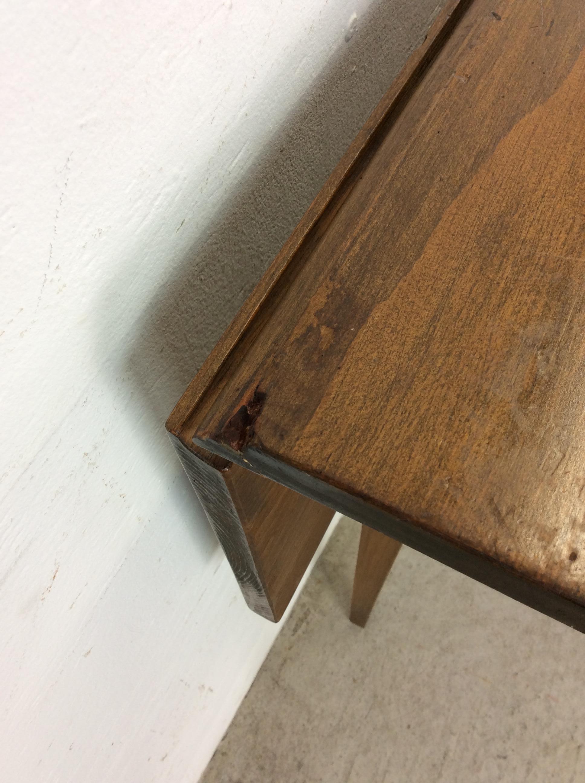 Table de salle à manger en pin The Modernity avec feuilles tombantes en vente 8
