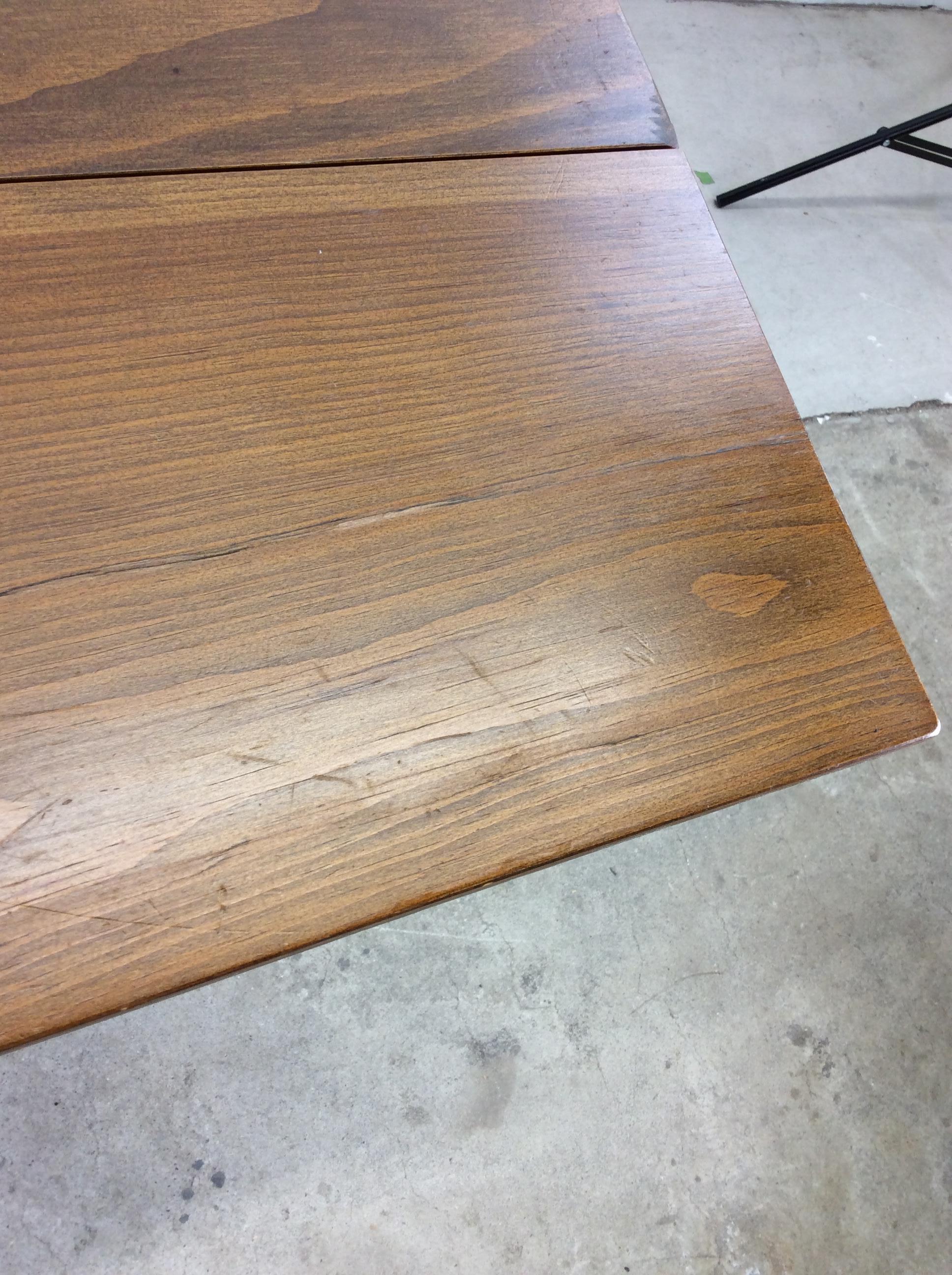 Table de salle à manger en pin The Modernity avec feuilles tombantes en vente 12