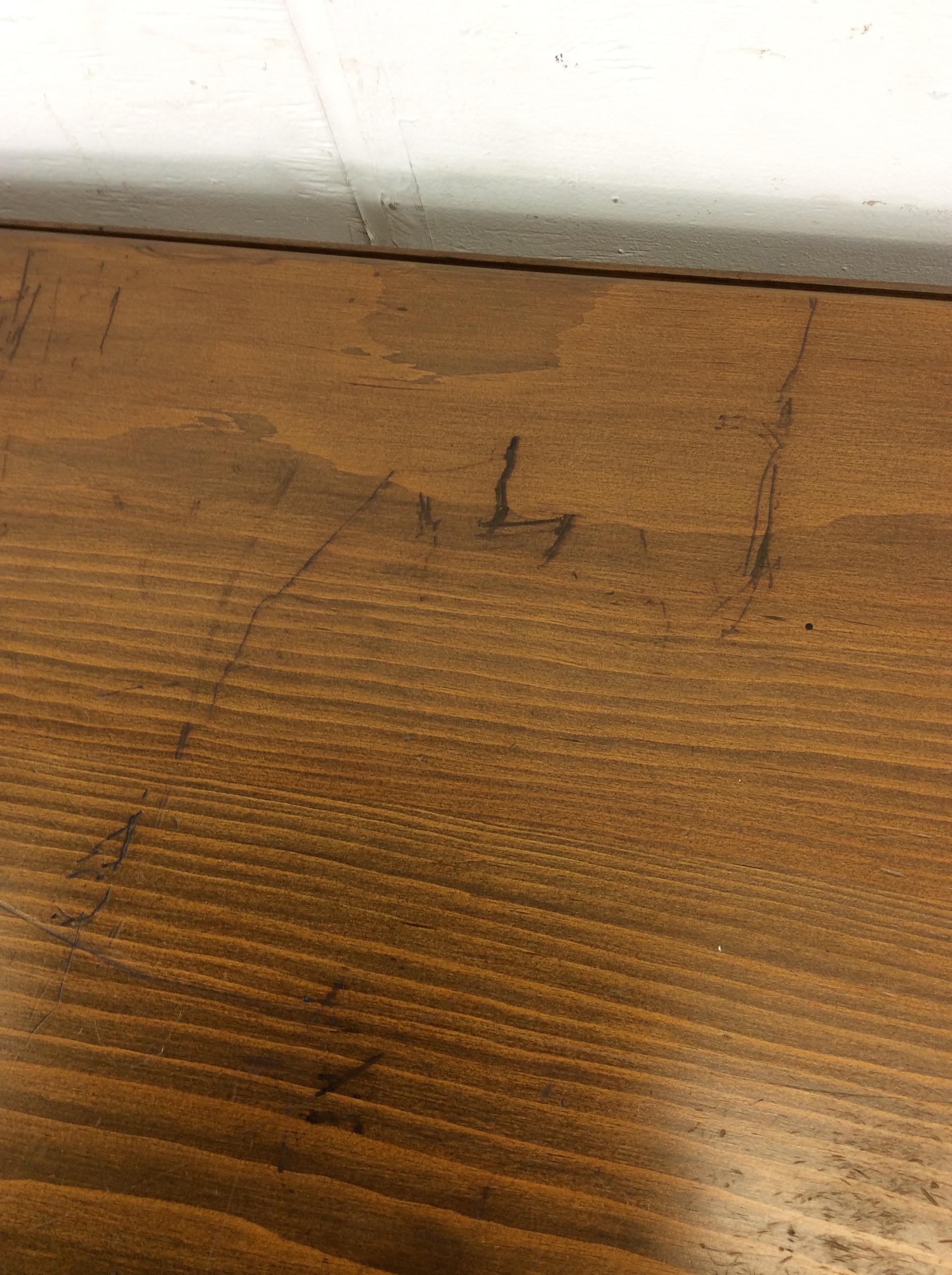 Table de salle à manger en pin The Modernity avec feuilles tombantes en vente 1