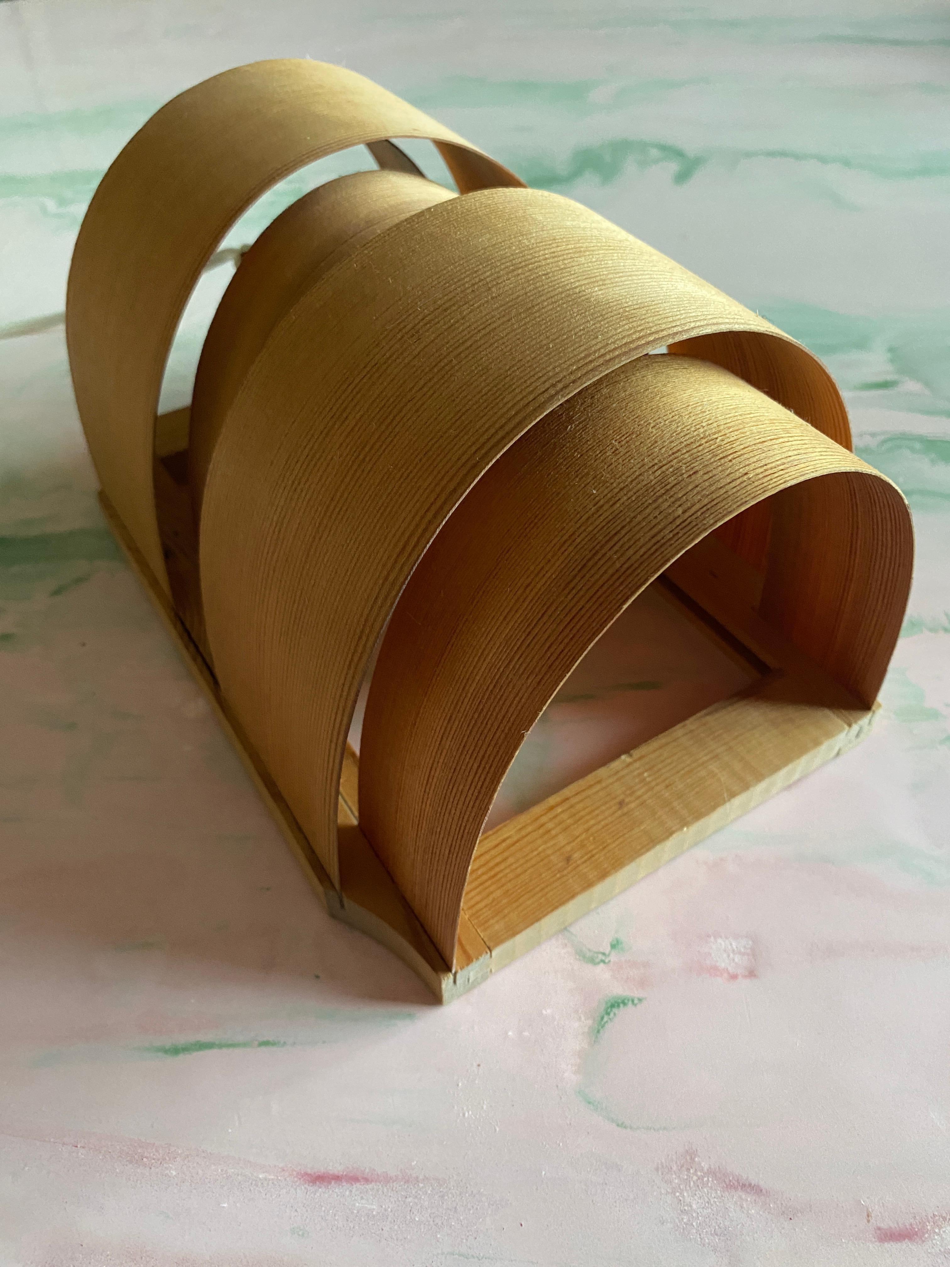 Milieu du XXe siècle Lampe murale en placage de pin moderne du milieu du siècle par Translandia, Danemark, années 1960 en vente