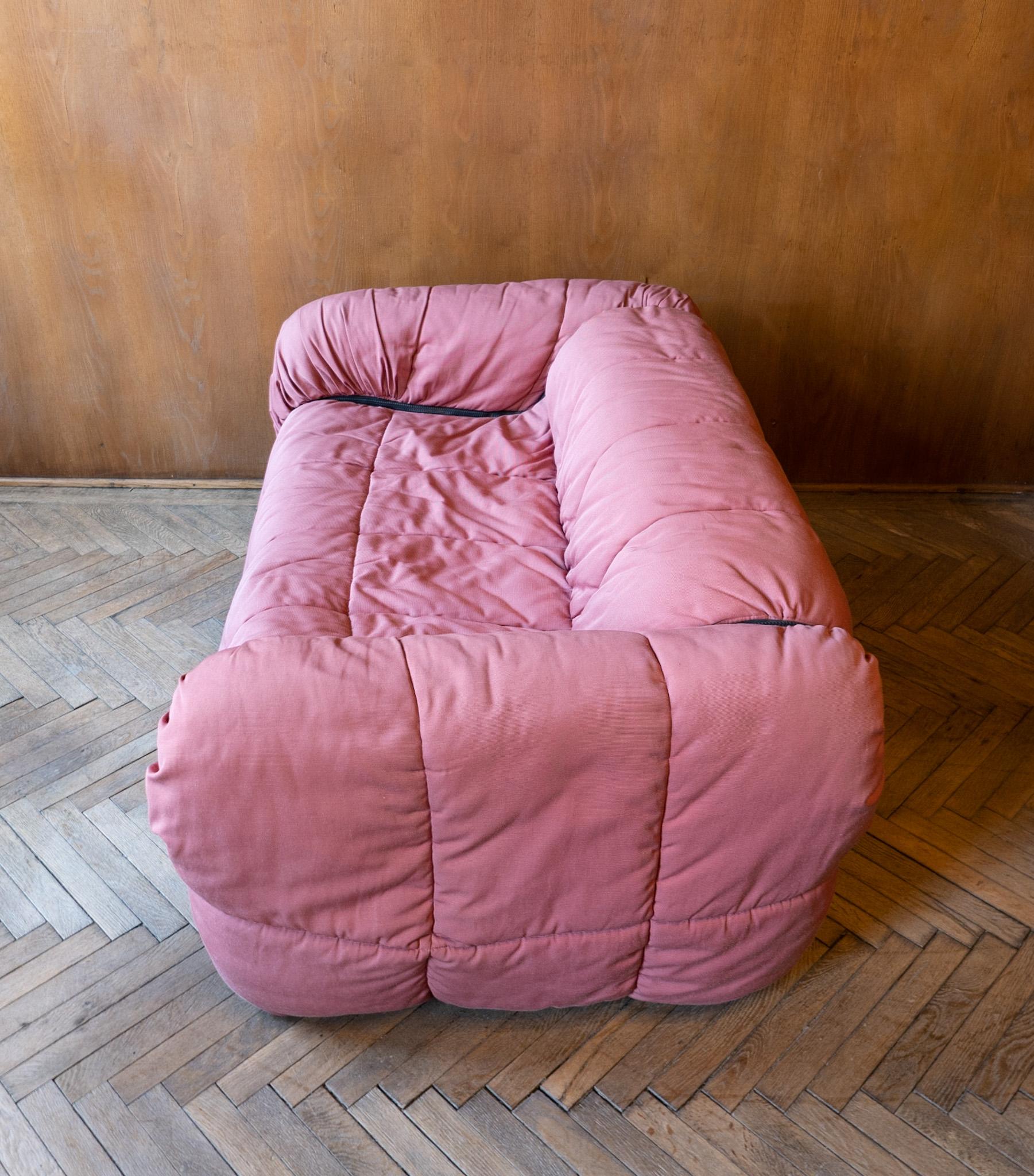 Mid-Century Modern Pink Strips Sofa by Cini Boeri for Arflex, Italy, 1970s 1