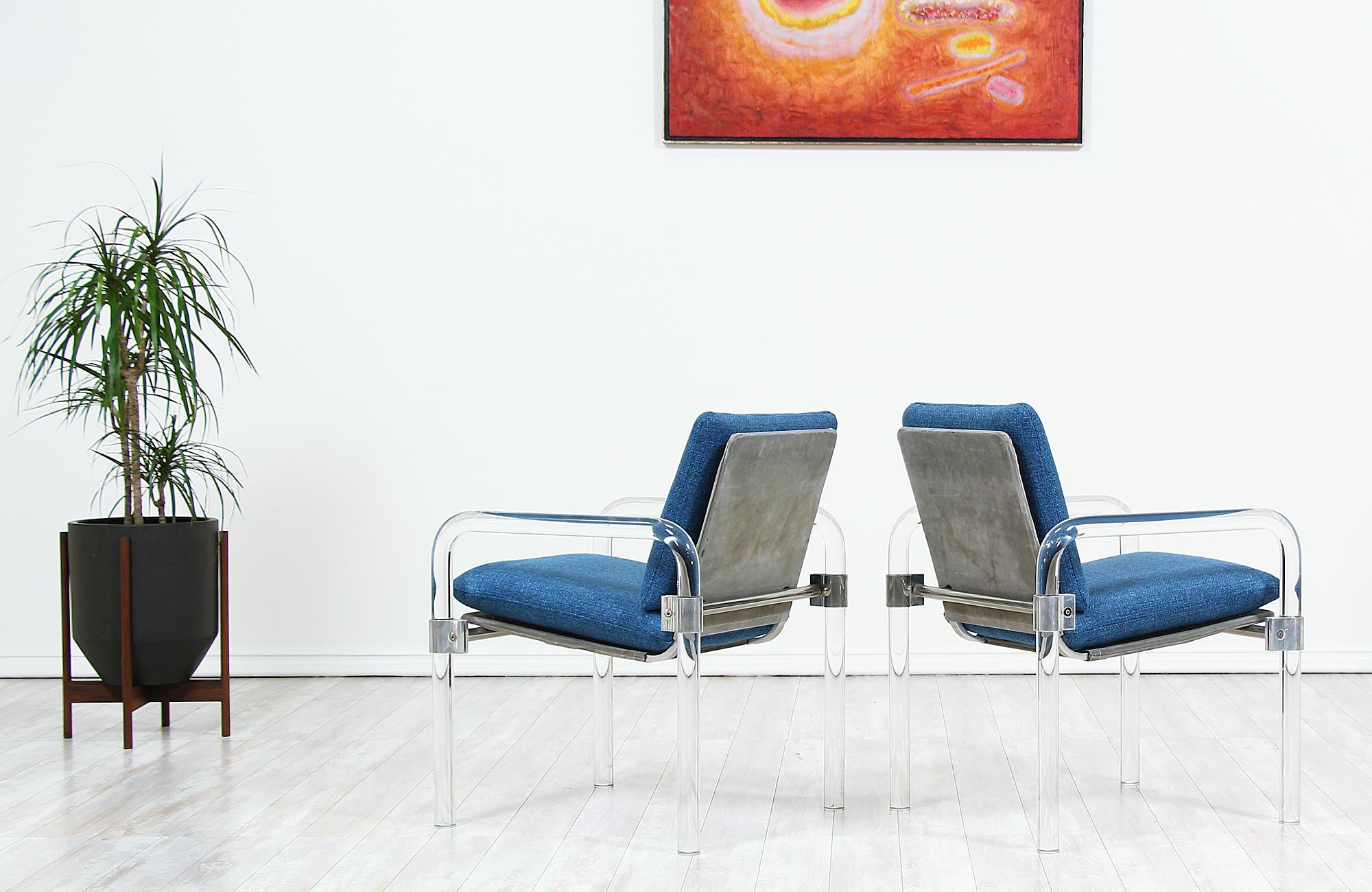 American Mid-Century Modern Pipe Line Series II Armchairs by Jeff Messerschmidt