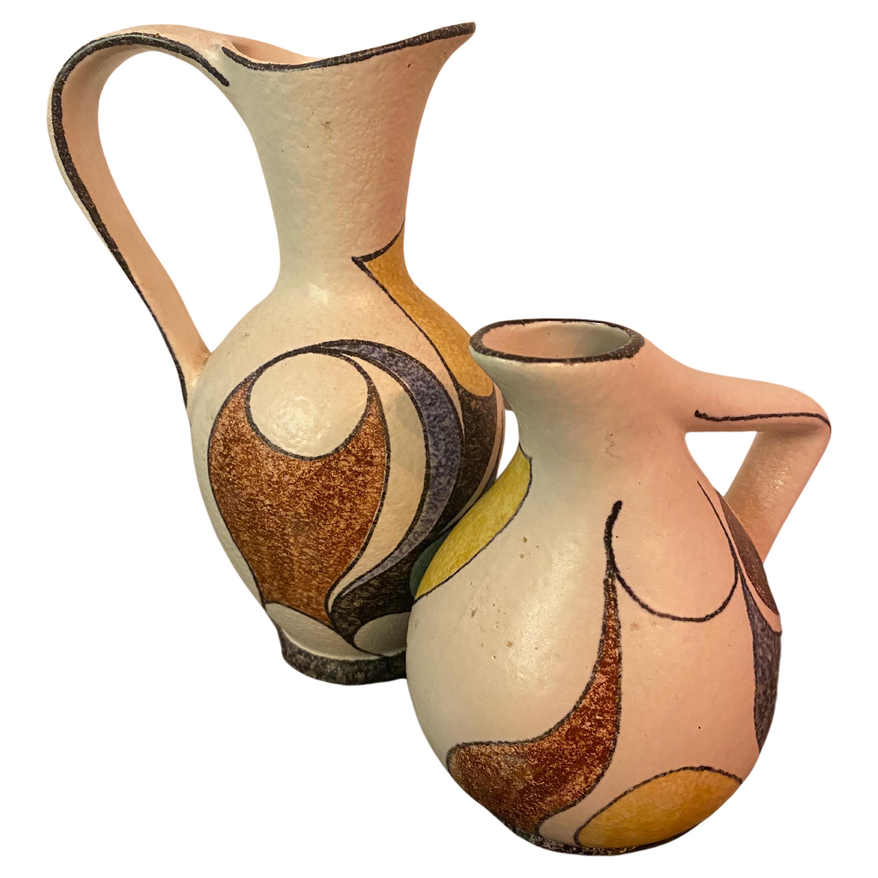 Mid-Century Modern  Pitchers or Vases by ES Keramik