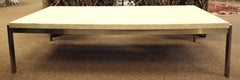 Mid-Century Modern PK-63 for Fritz Hansen Marble and Brushed Steel Coffee Table