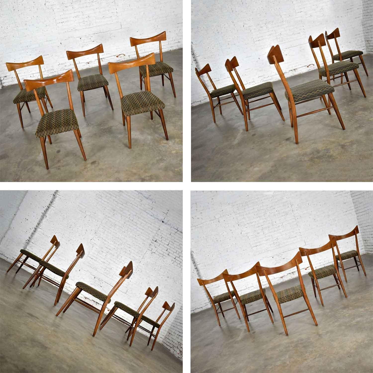 Mid-Century Modern Planner Group Dining Chairs Paul McCobb for Winchendon Set 5 For Sale 8