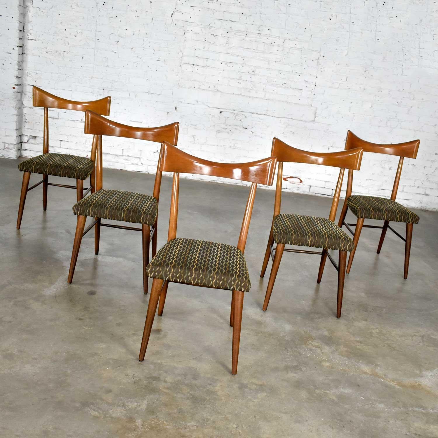 American Mid-Century Modern Planner Group Dining Chairs Paul McCobb for Winchendon Set 5