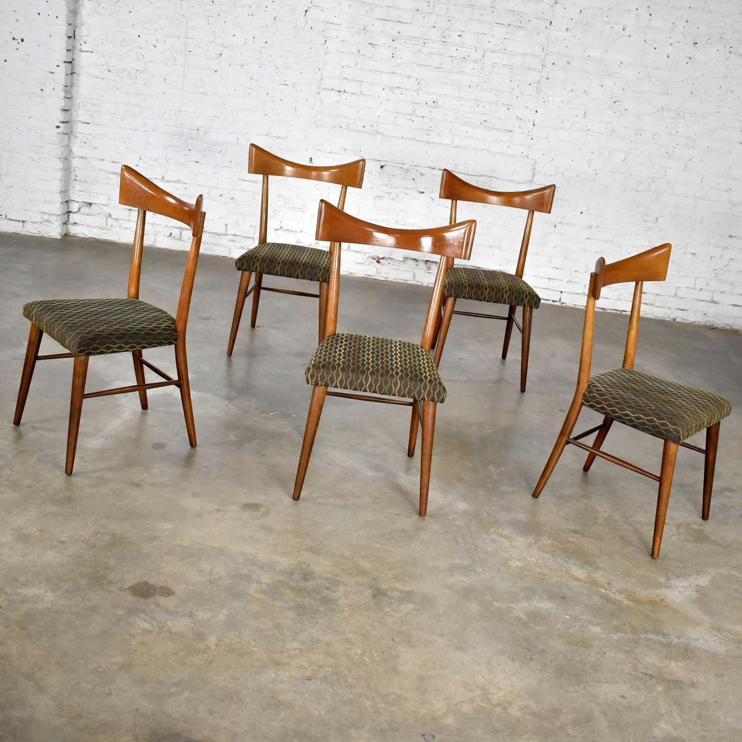 Mid-Century Modern Planner Group Dining Chairs Paul McCobb for Winchendon Set 5 For Sale 1