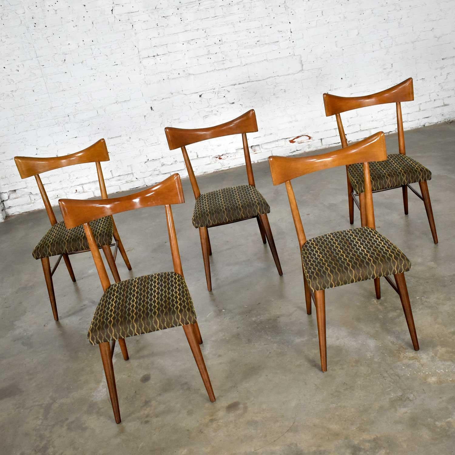 Mid-Century Modern Planner Group Dining Chairs Paul McCobb for Winchendon Set 5 For Sale 2