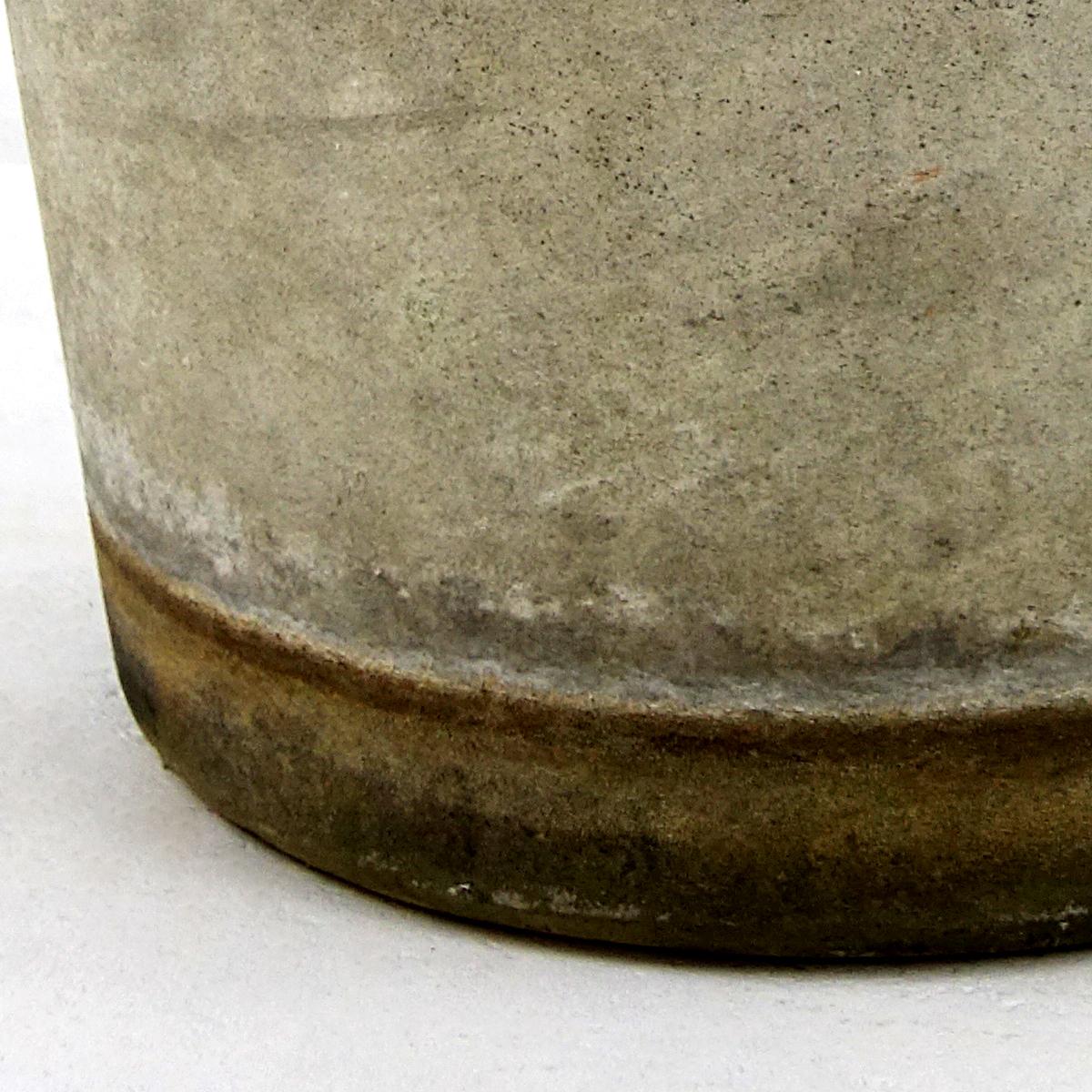 Concrete Mid-Century Modern Planter in the Shape of Flower Pot by Willy Guhl for Eternit