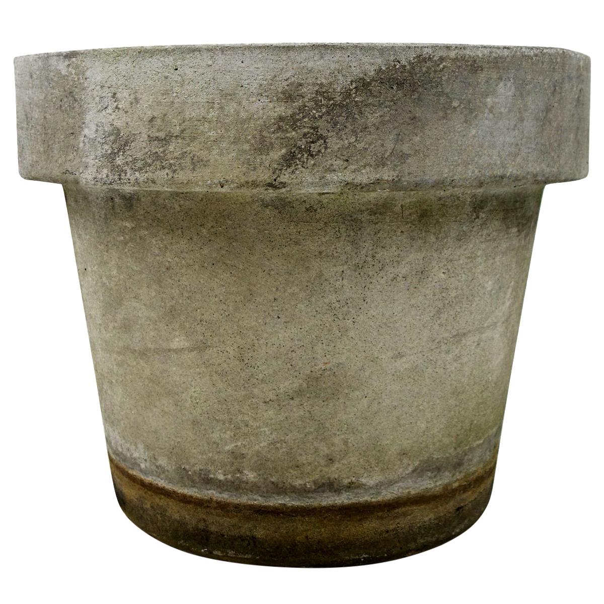 Mid-Century Modern Planter in the Shape of Flower Pot by Willy Guhl for Eternit
