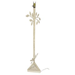 Mid Century Modern Plaster Faux Bois Tree Floor Lamp