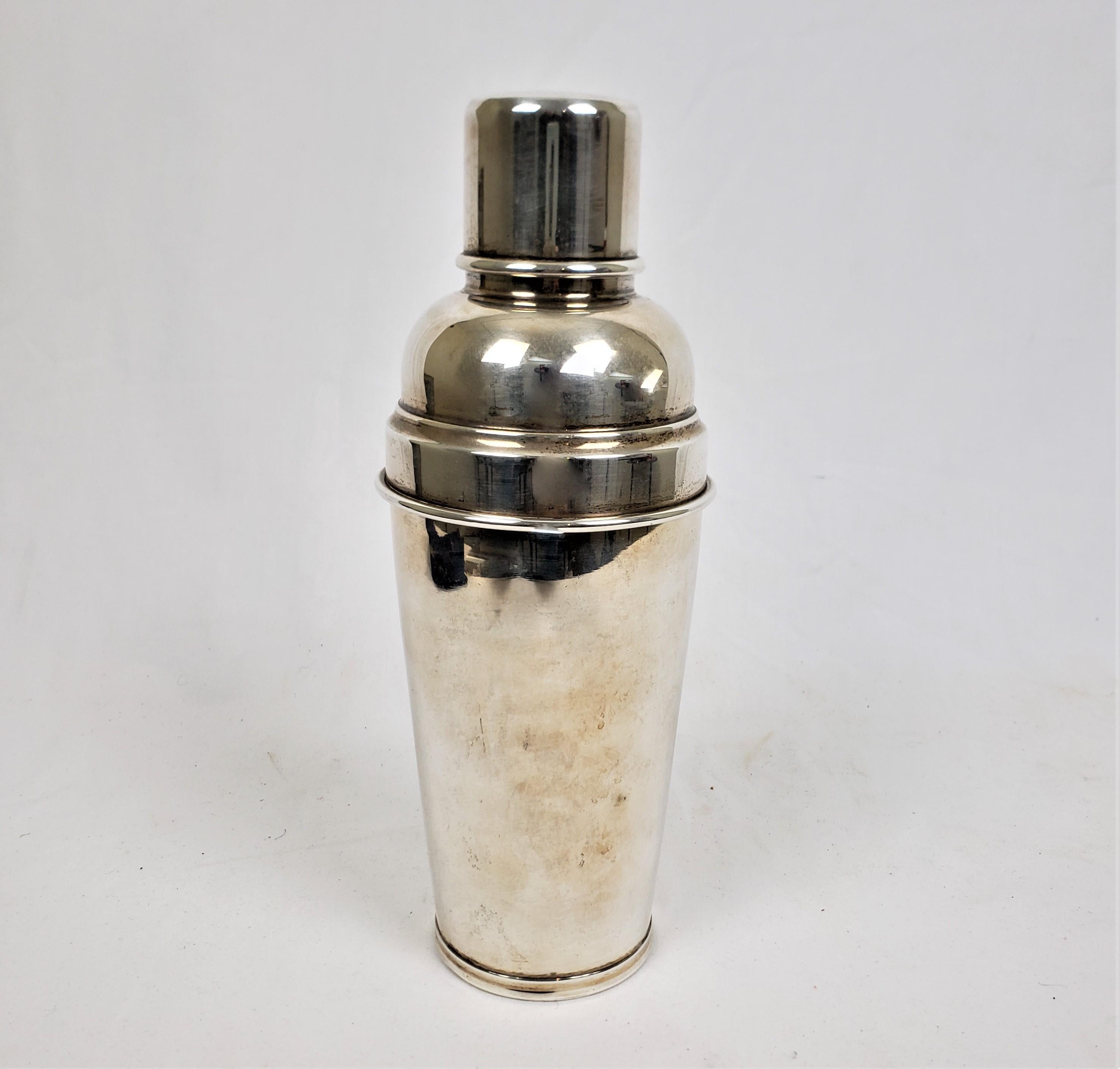 Hand-Crafted Mid-Century Modern Plata 925 Sterling Silver Cocktail Shaker