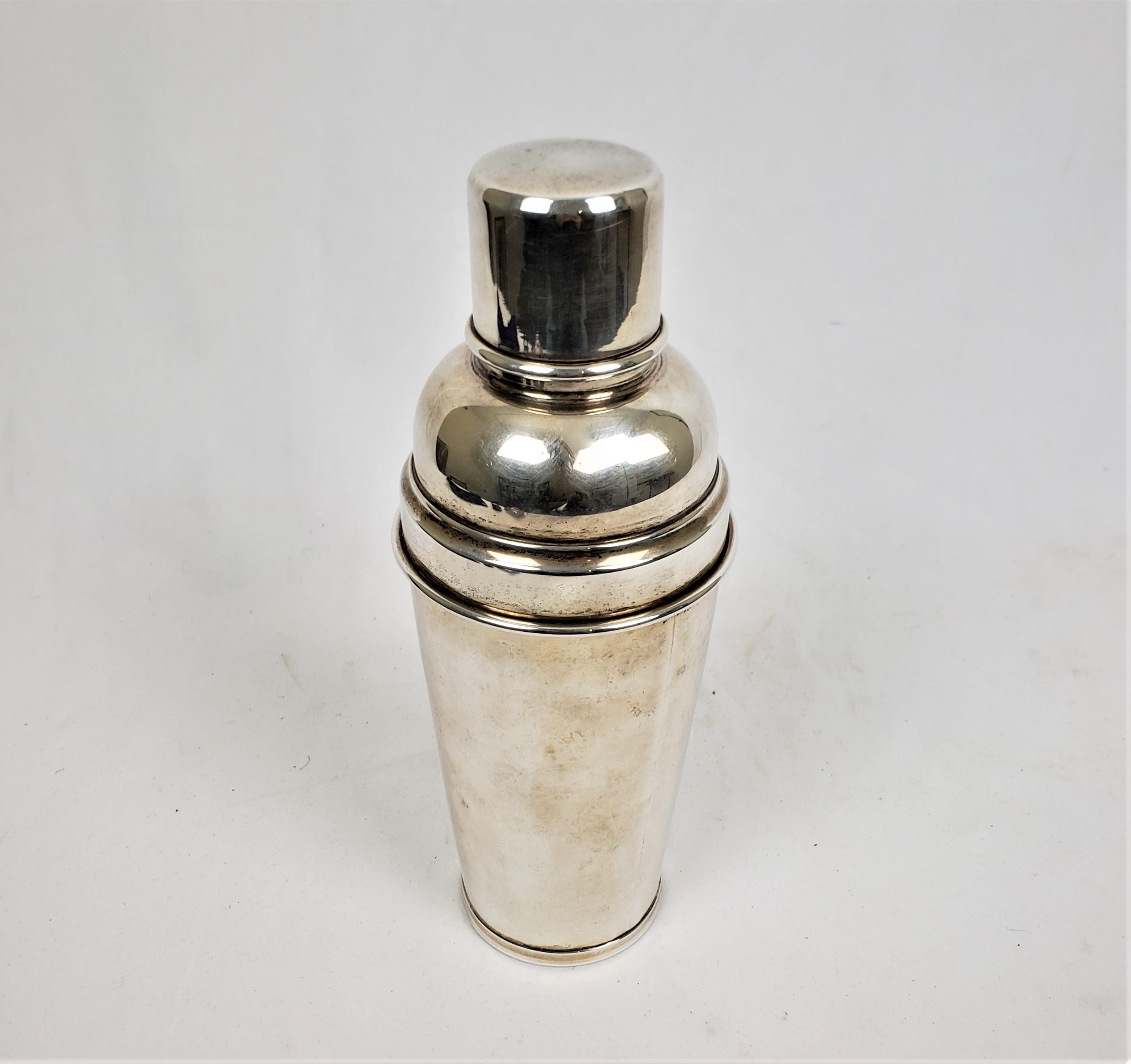 Mid-Century Modern Plata 925 Sterling Silver Cocktail Shaker In Good Condition In Hamilton, Ontario