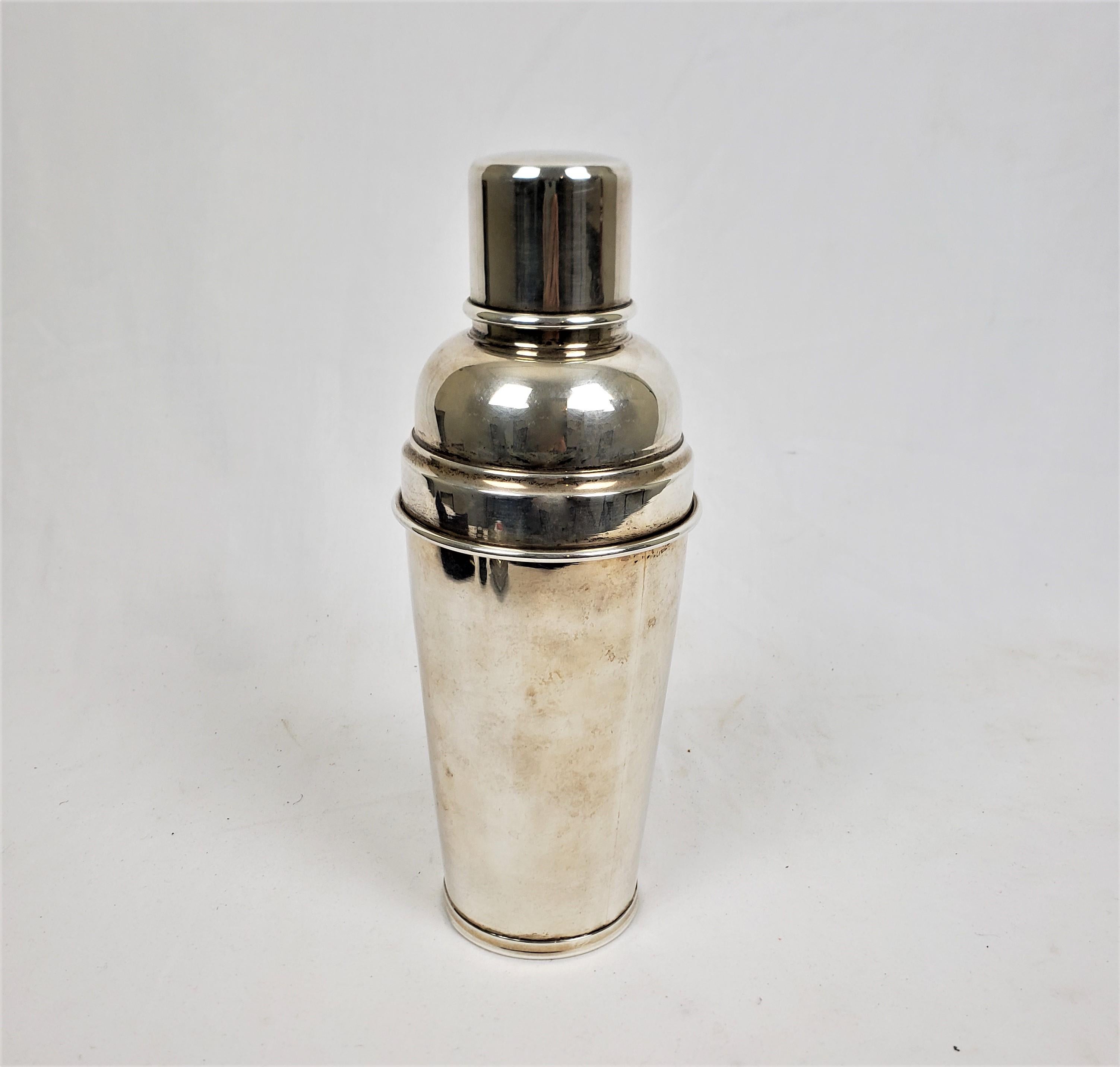20th Century Mid-Century Modern Plata 925 Sterling Silver Cocktail Shaker