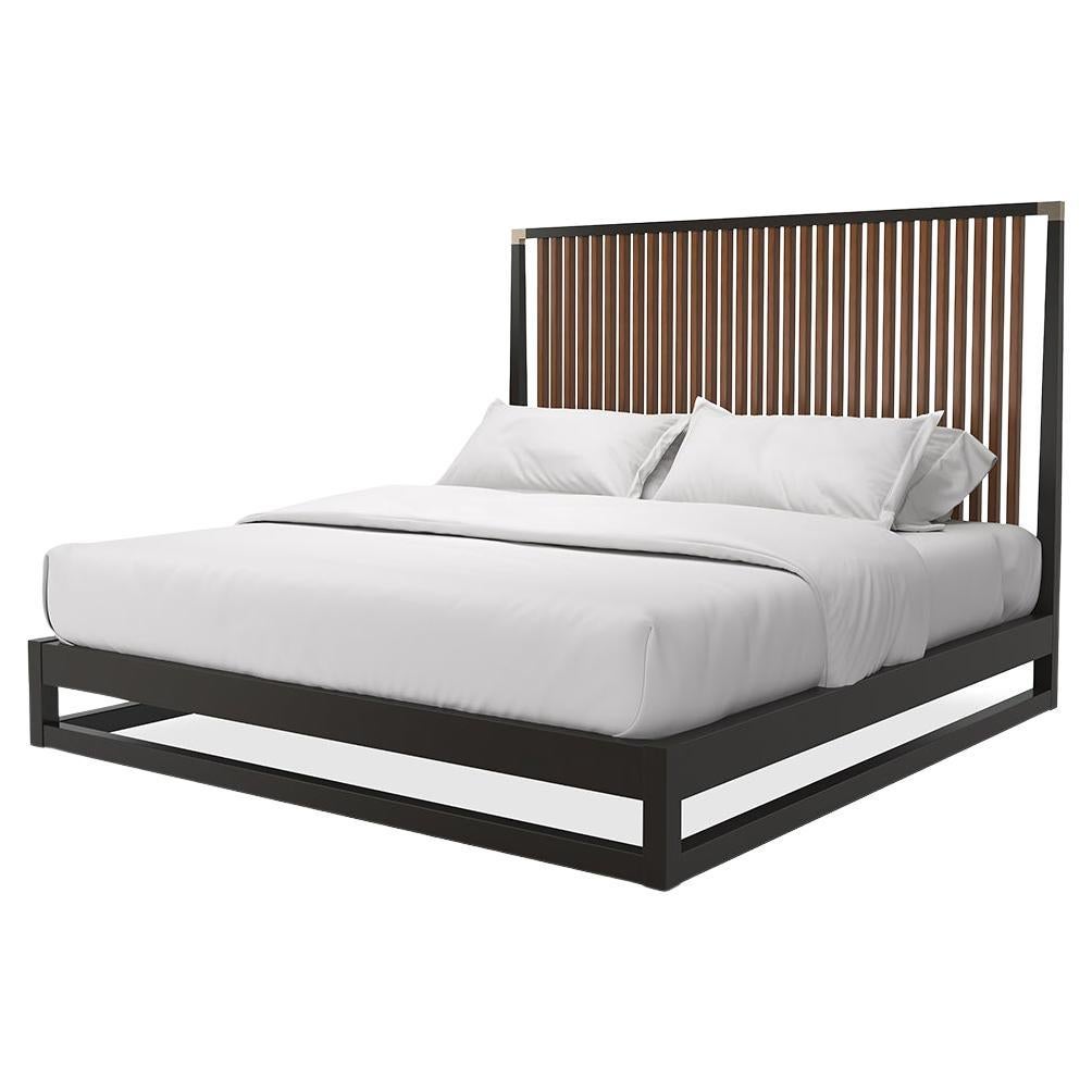 Mid Century Modern Platform Bed - US King