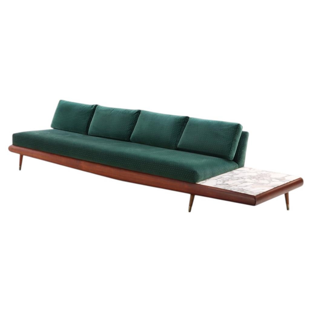 Mid-Century Modern Platform Sofa by Adrian Pearsall for Craft Associates. For Sale