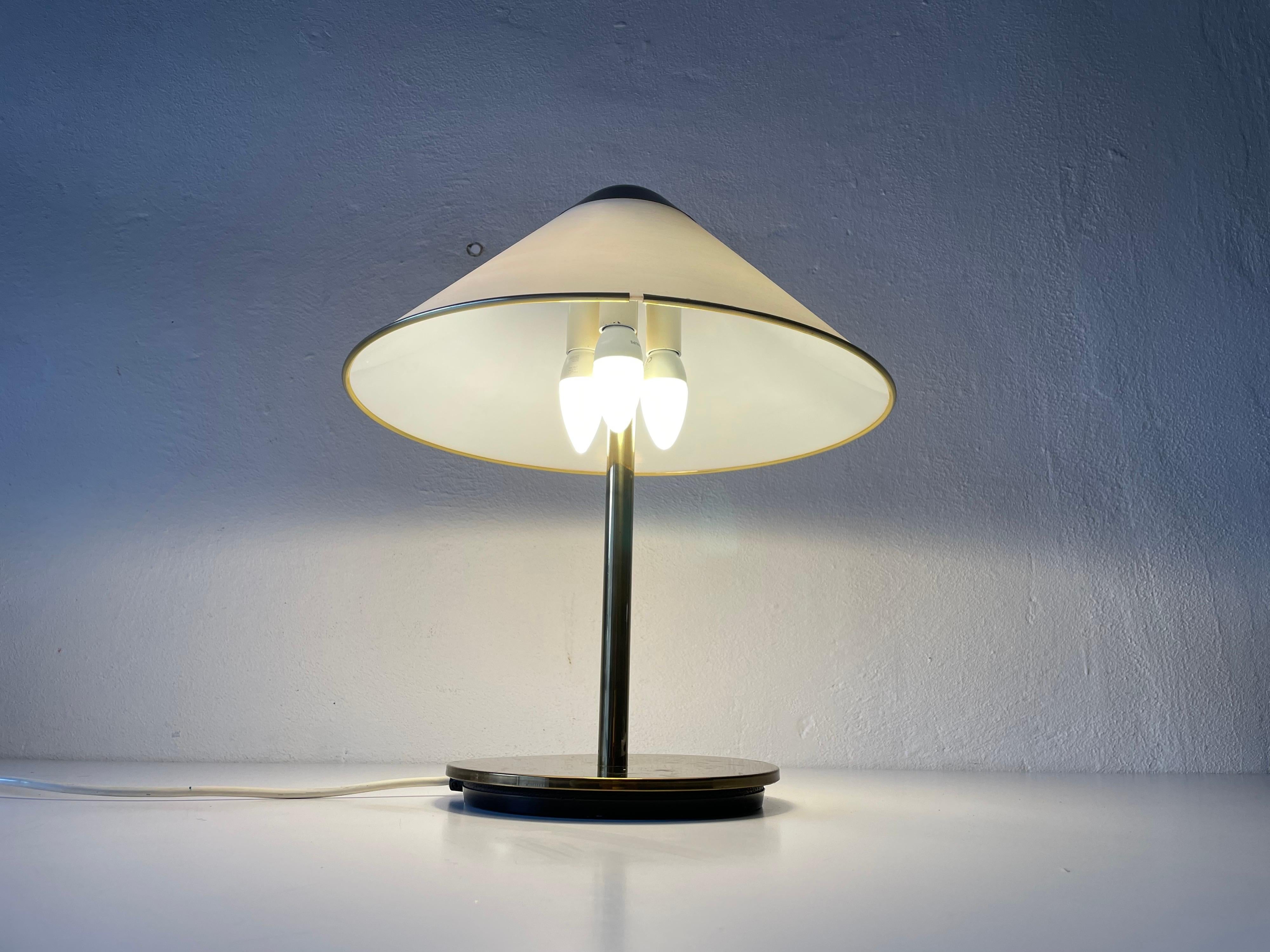 Mid-Century Modern Plexiglass and Brass Luxurious Table Lamp, 1950s, Germany 5