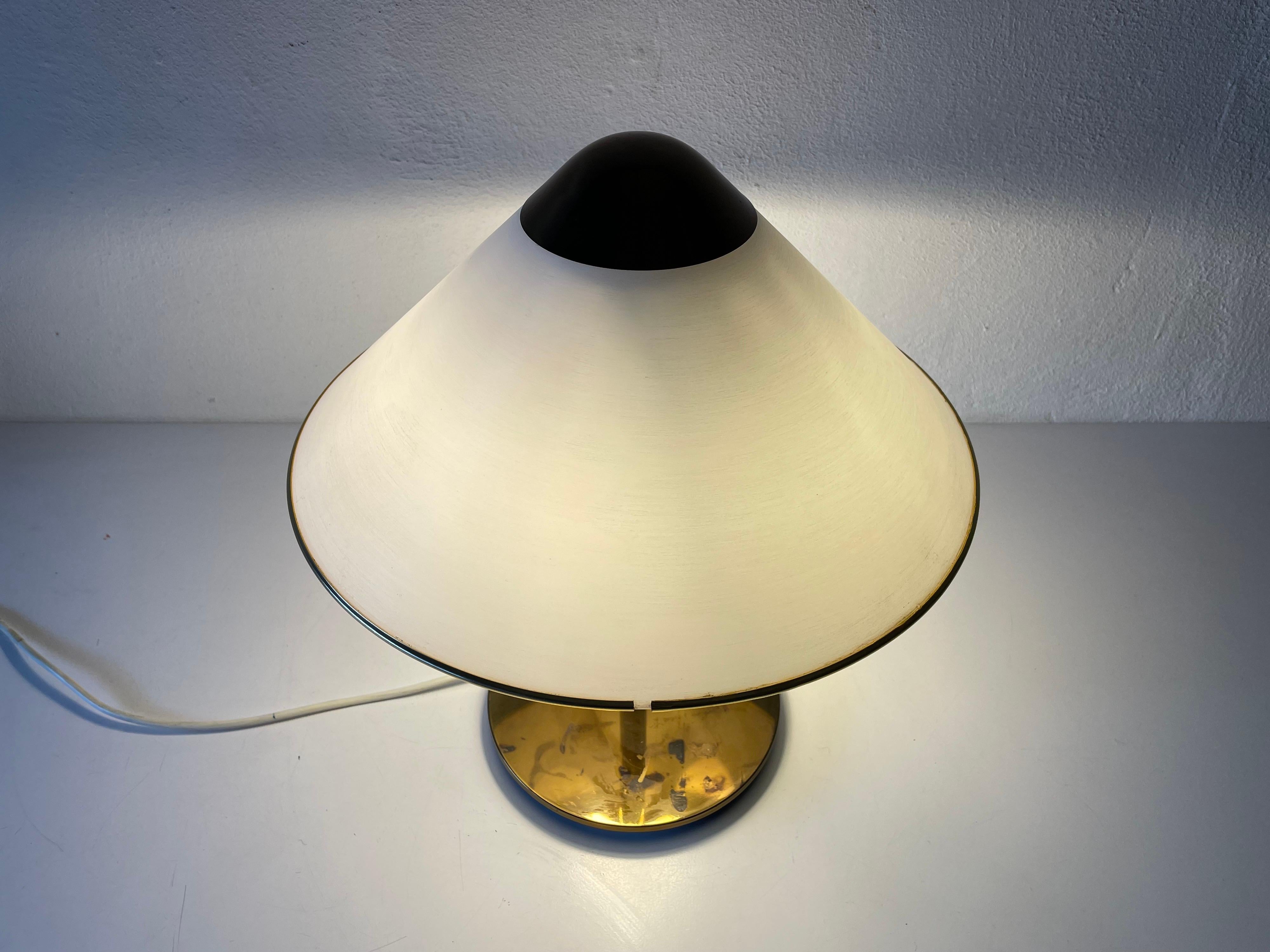 Mid-Century Modern Plexiglass and Brass Luxurious Table Lamp, 1950s, Germany 6