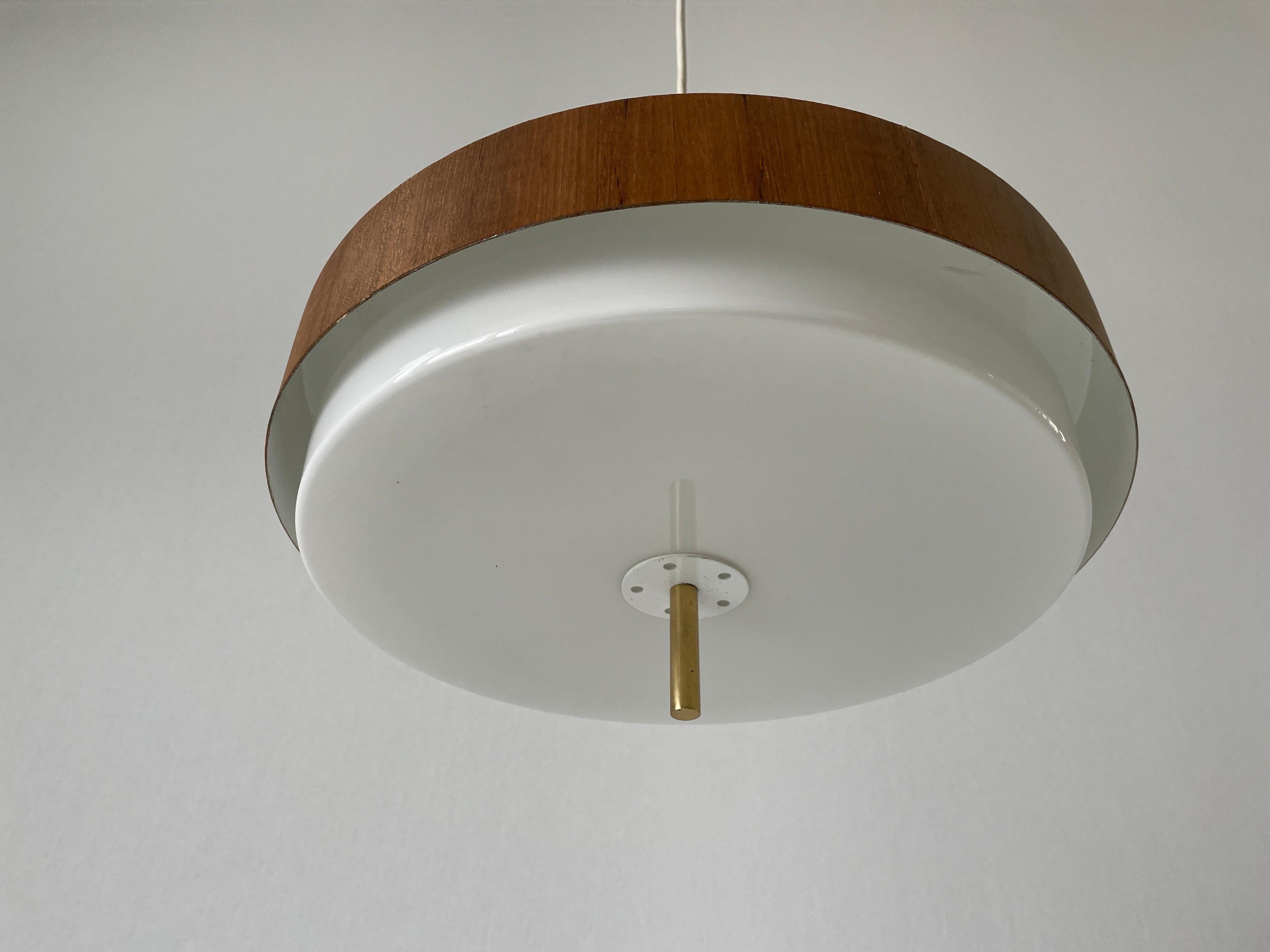 Mid-century Modern Plexiglass Metal Ceiling Lamp by Schmelzer, 1960s, Germany In Excellent Condition For Sale In Hagenbach, DE