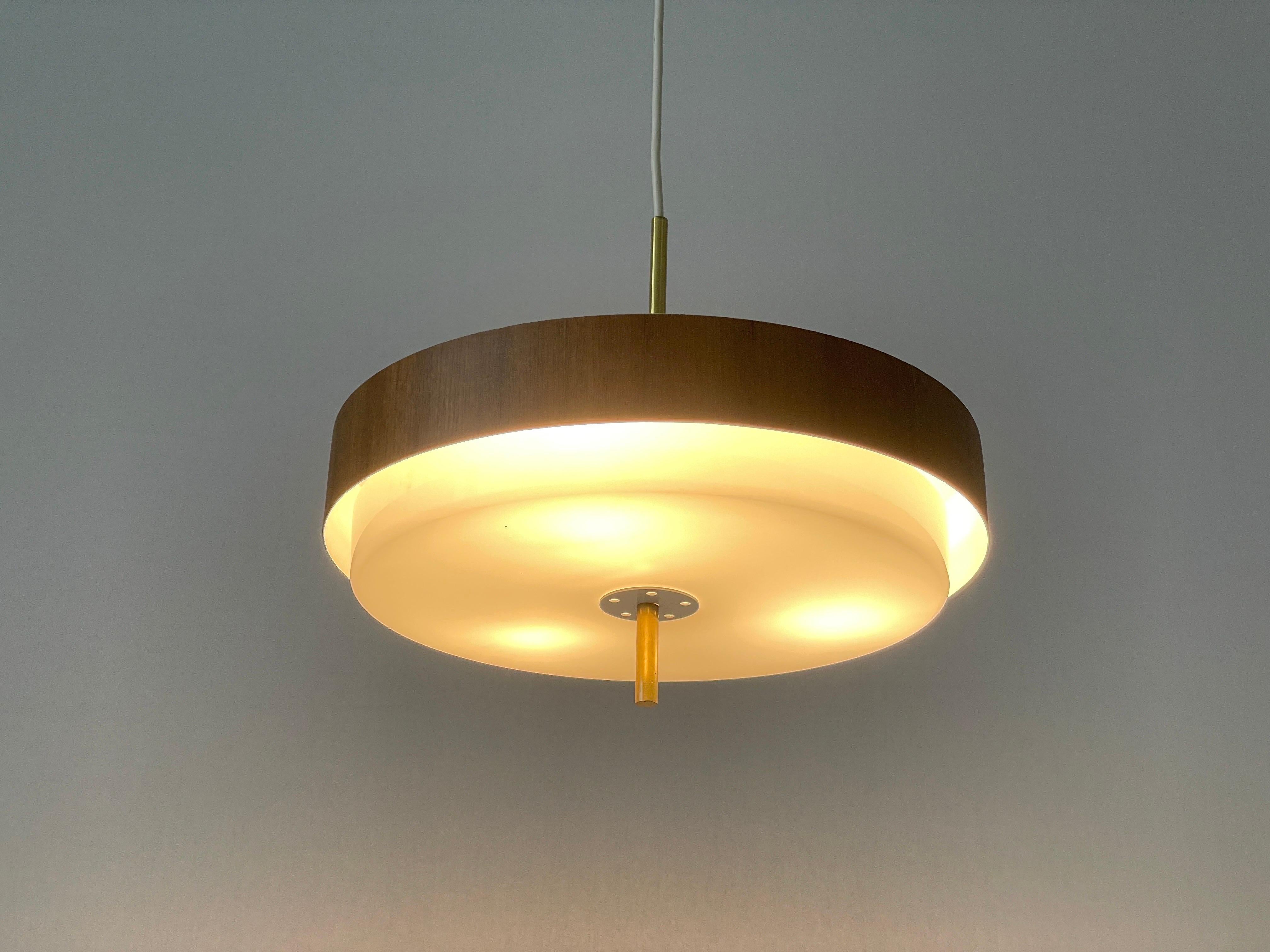 Mid-century Modern Plexiglass Metal Ceiling Lamp by Schmelzer, 1960s, Germany For Sale 4