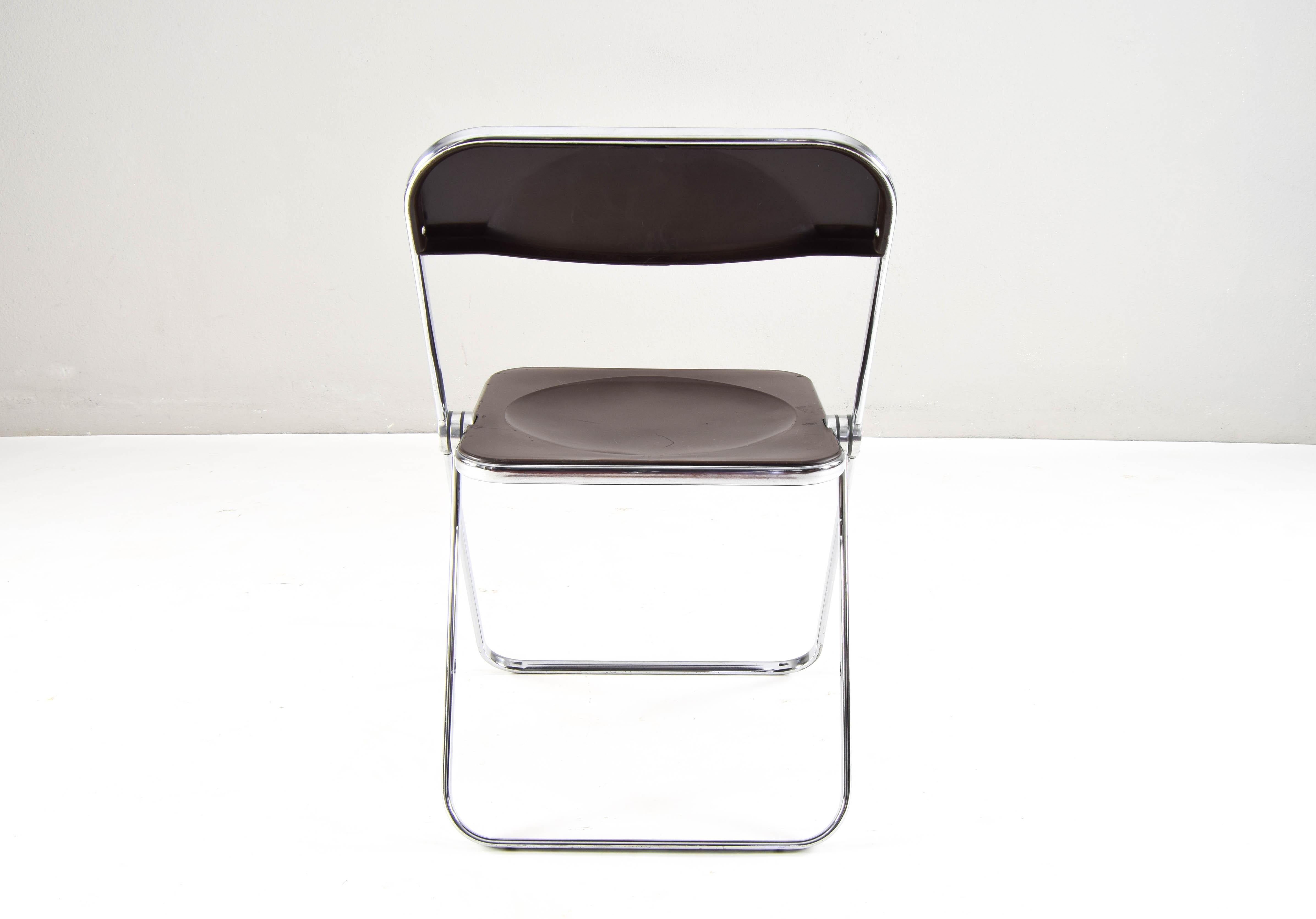 Mid-Century Modern Plia Folding Chair by Gianmarco Piretti to Castelli Italy 60s 4