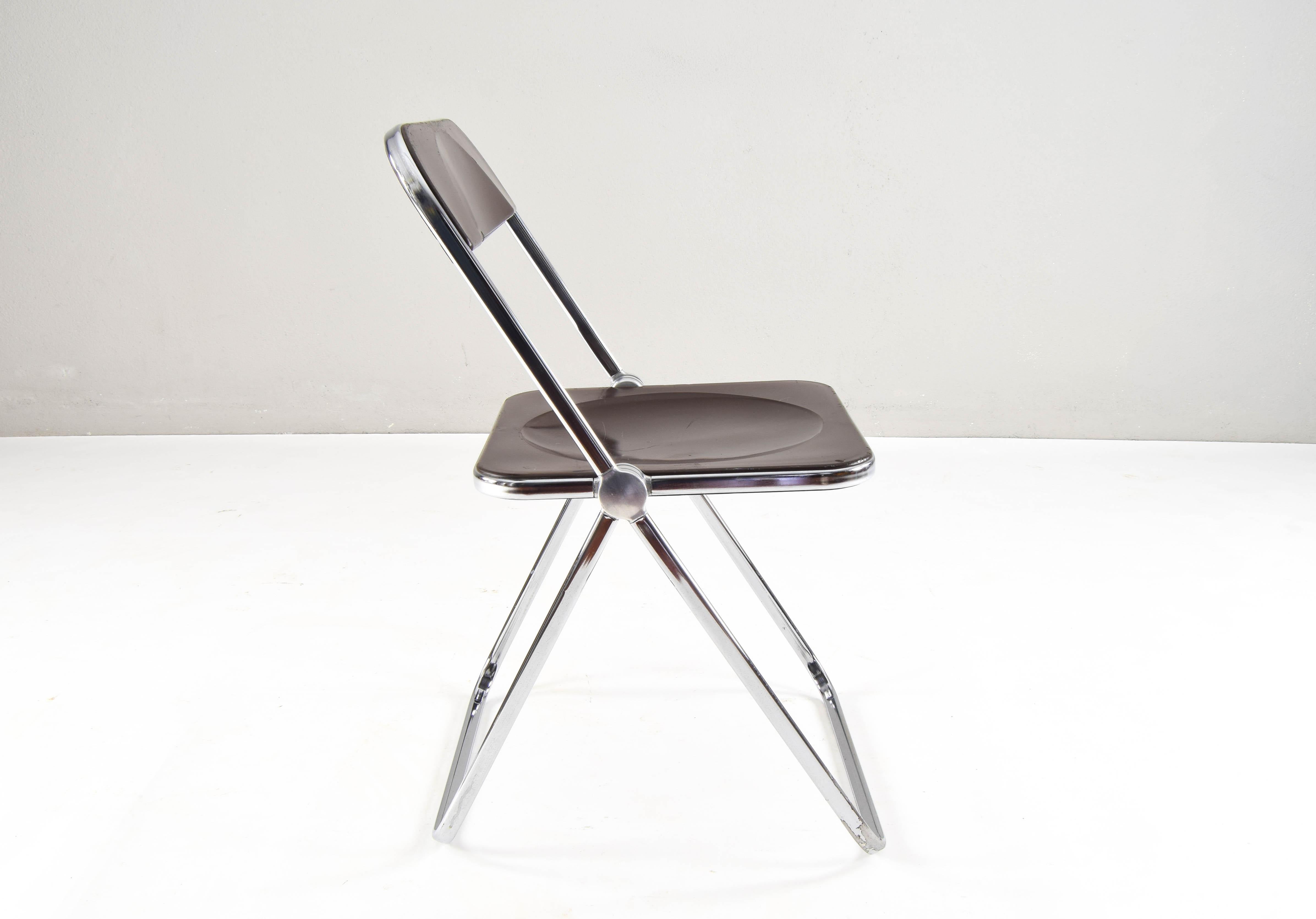 Mid-Century Modern Plia Folding Chair by Gianmarco Piretti to Castelli Italy 60s 6