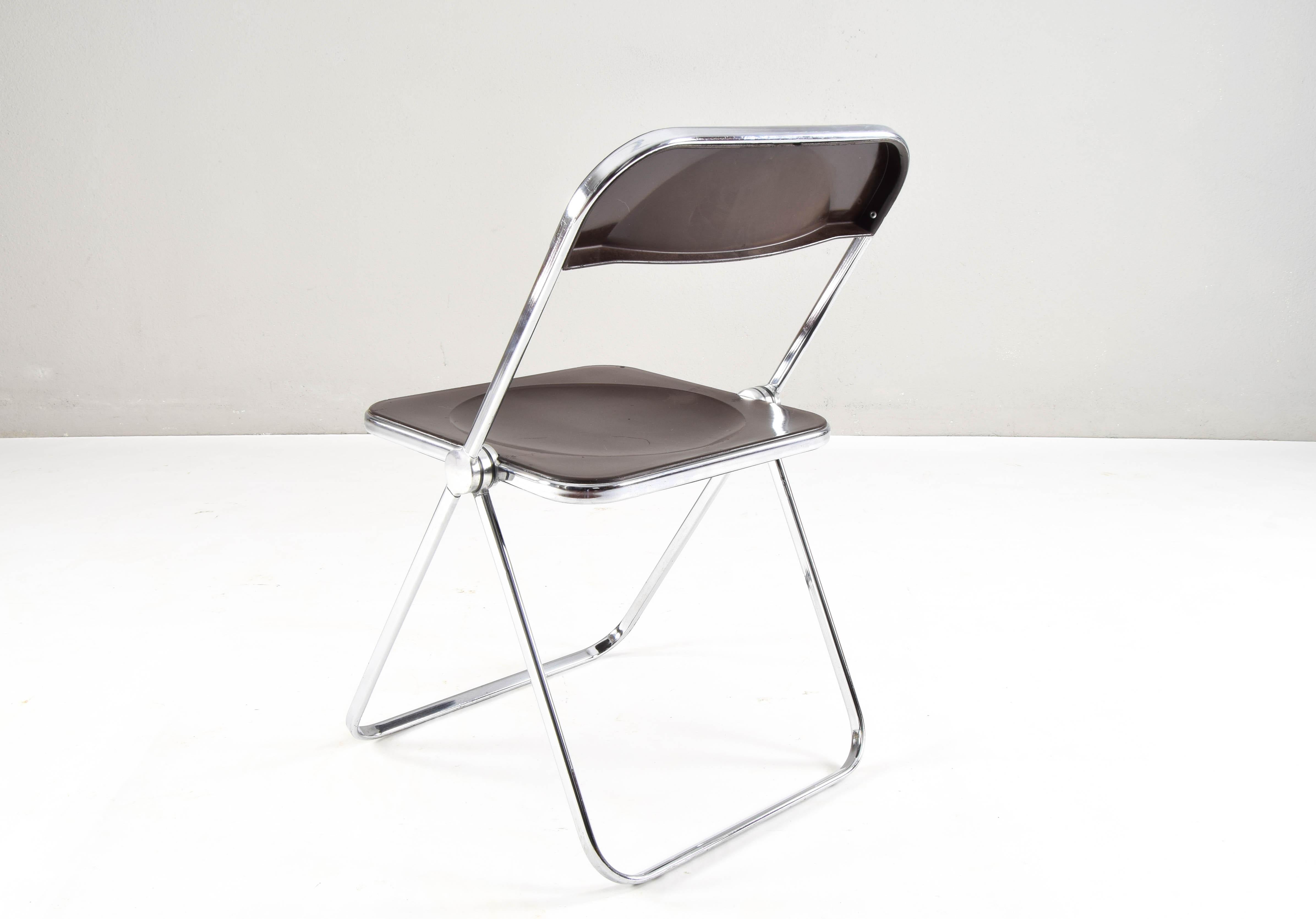 Mid-Century Modern Plia Folding Chair by Gianmarco Piretti to Castelli Italy 60s 3