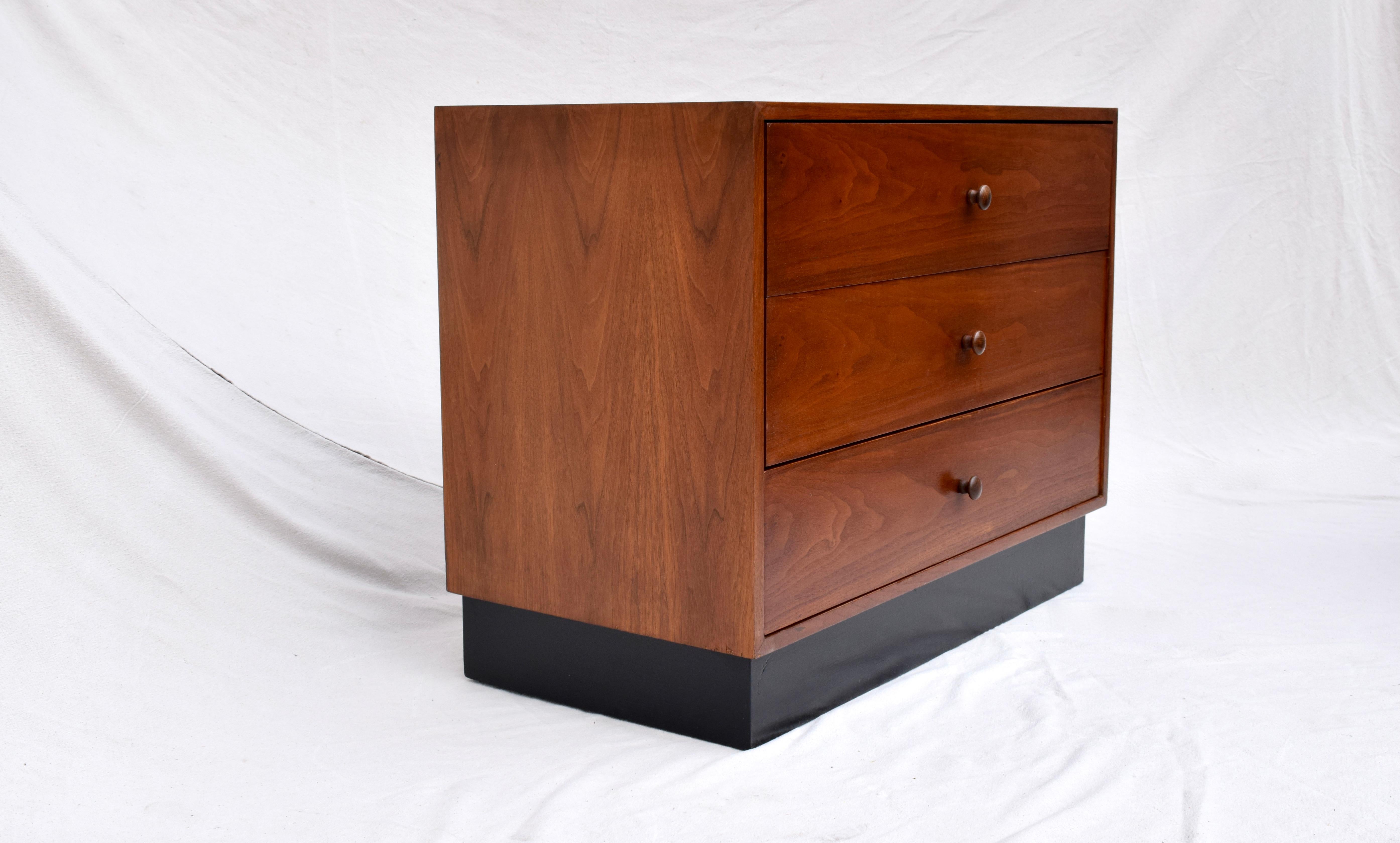 Mid-Century Modern Plinth Base Chests of Drawers 3