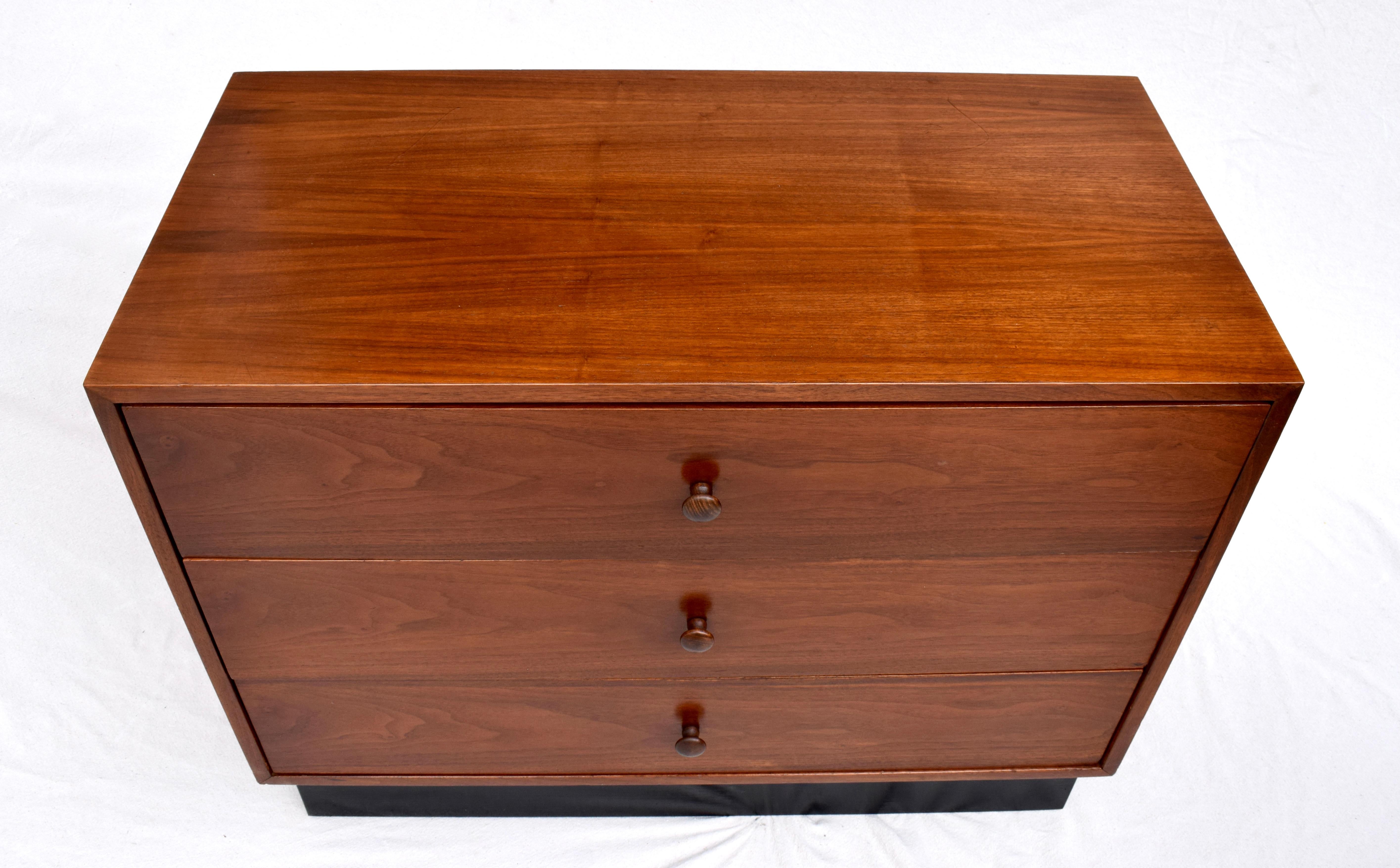 Mid-Century Modern Plinth Base Chests of Drawers 2
