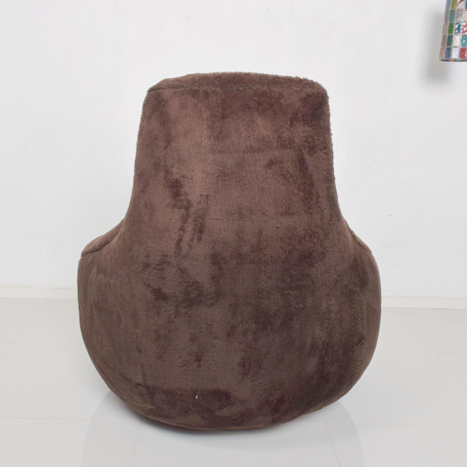 American Mid-Century Modern French Decorateur Plush Papa Bear Lounge Chair