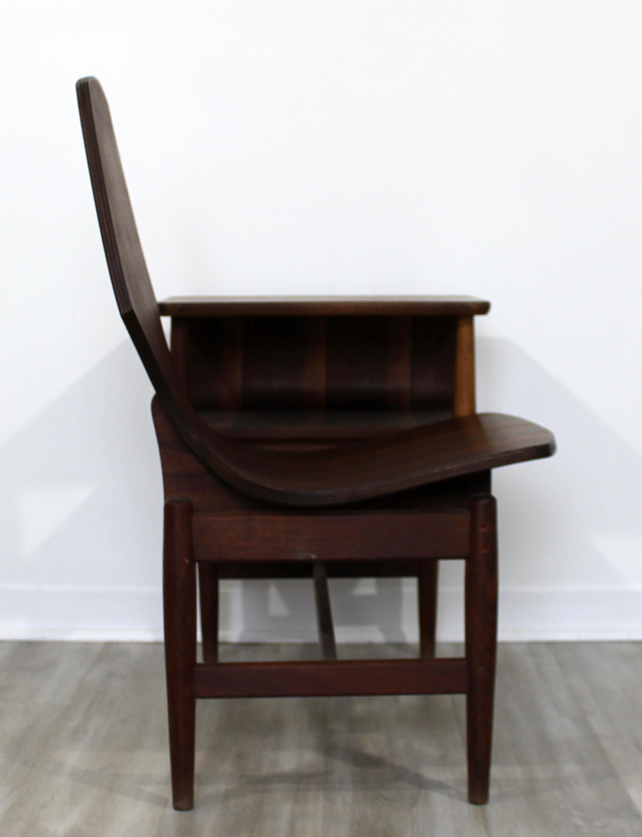 Mid-Century Modern Plycraft Bentwood Telephone Gossip Table and Side Chair 1
