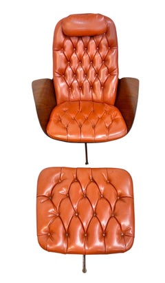 Mid-Century Modern Plycraft Mr. Chair & Ottoman