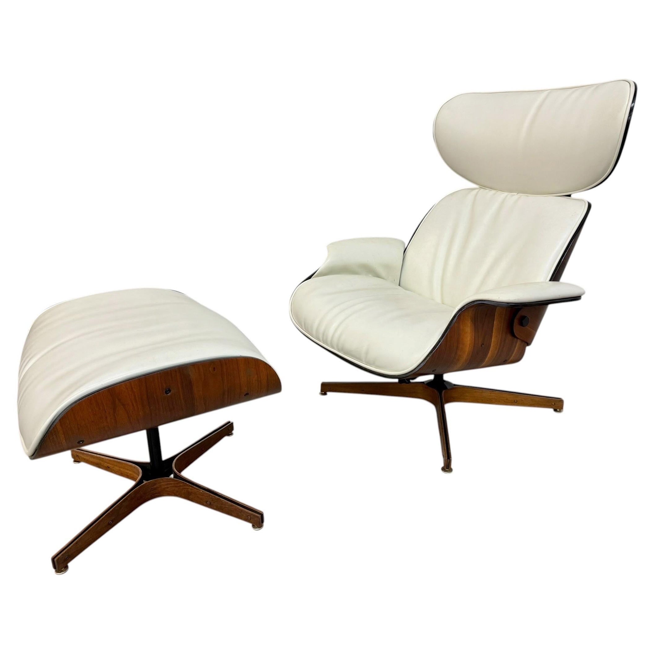 Mid-Century Modern PLYCraft Mr. Chair & Ottoman - Refinished!
