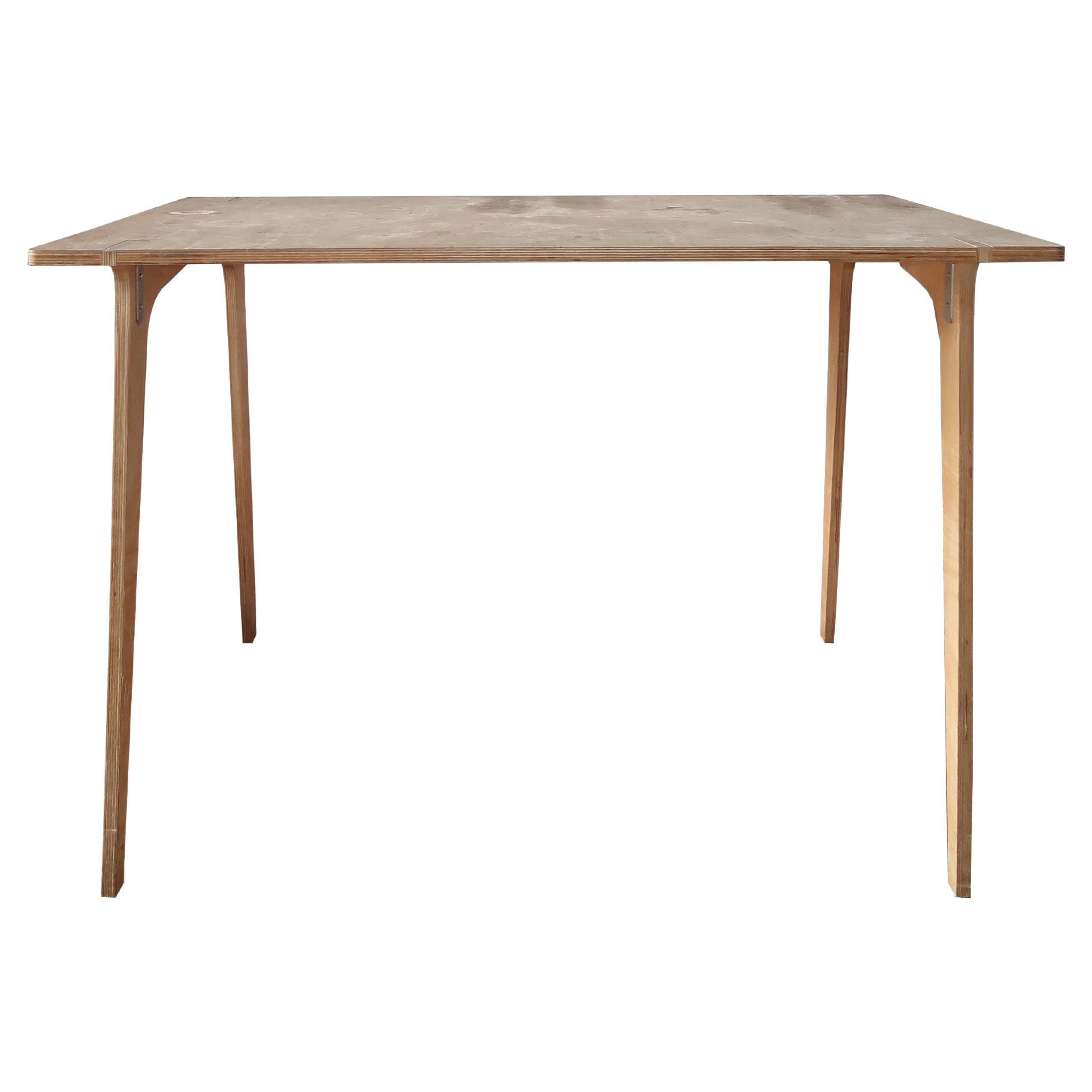 Mid-Century Modern Plywood Dining Table
