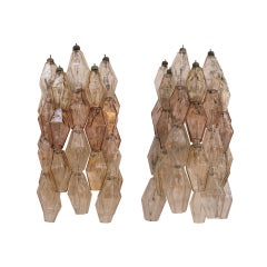 Appliques italiennes Poliedri modernes du milieu du siècle dernier par Carlo Scarpa pour Venini 1950