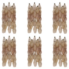 Mid Century Modern Poliedri Italian Sconces by Carlo Scarpa for Venini