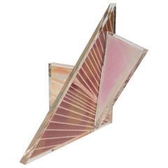 Mid-Century Modern Polychromatic Cast Acrylic Sculpture by Norman Mercer